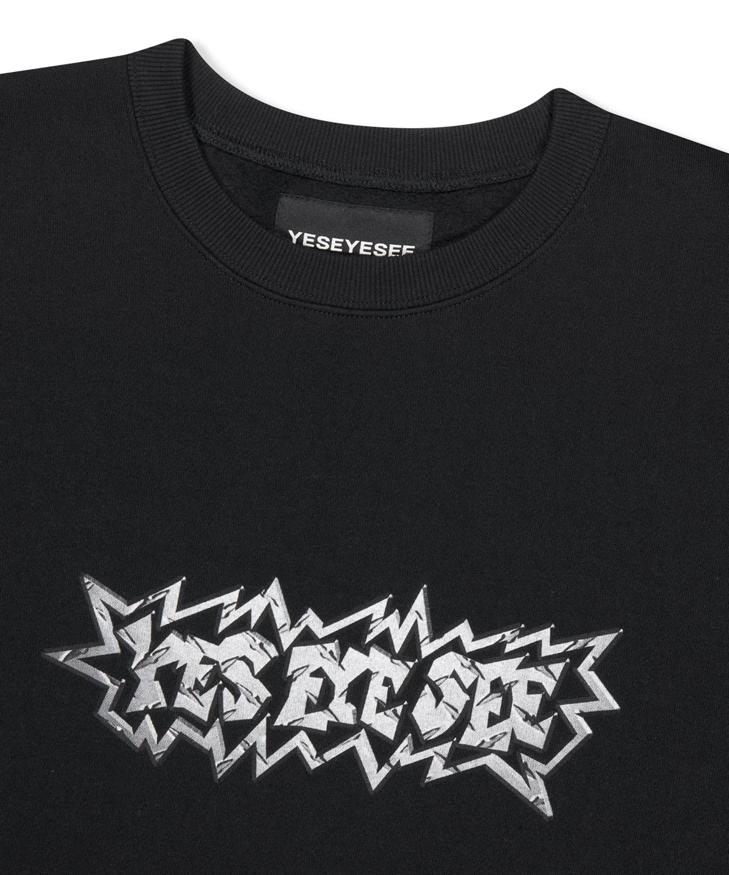 さらに100円引き◆YESEYESEE◆Y.E.S Steel Logo Sweatshirt yeseyesee® :: Y.E.S Steel Logo Sweatshirt Black