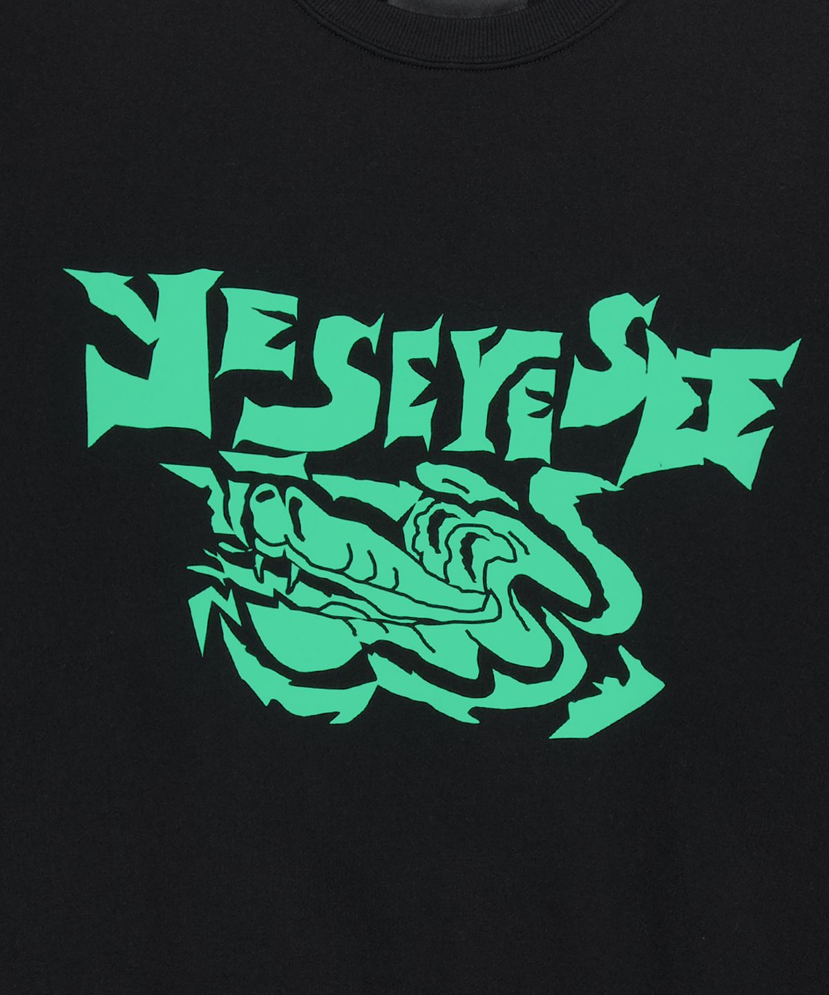 예스아이씨(YESEYESEE) Y.E.S Python Sweatshirt Black