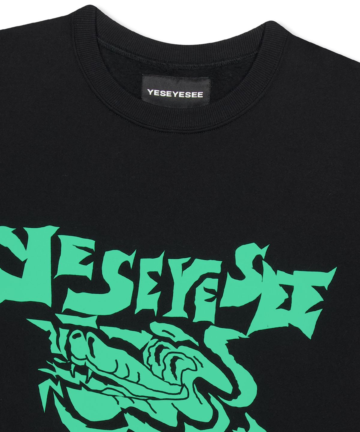 예스아이씨(YESEYESEE) Y.E.S Python Sweatshirt Black