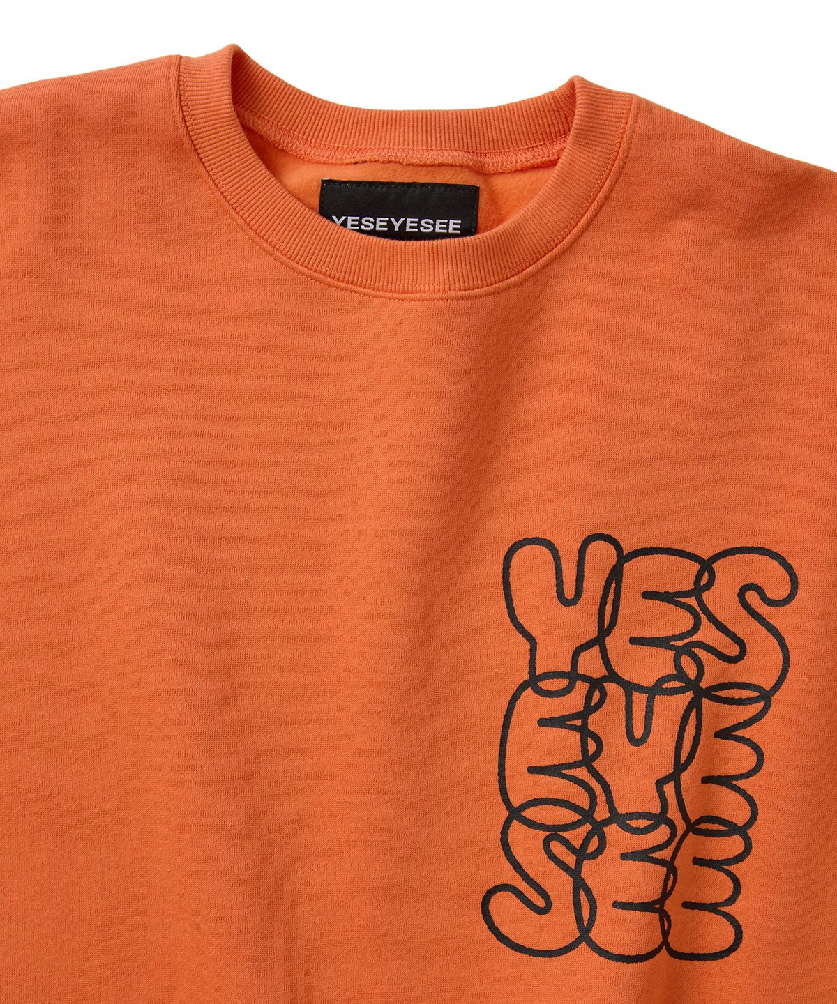 예스아이씨(YESEYESEE) C-Logo Sweatshirt Orange