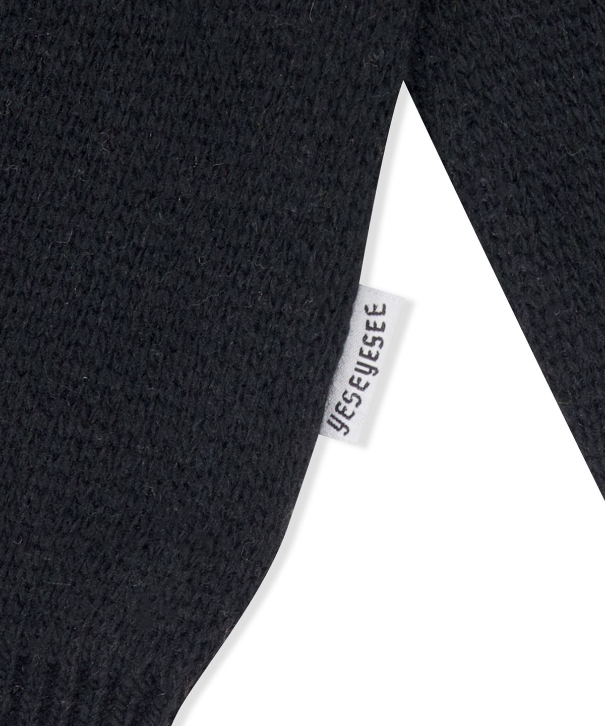 예스아이씨(YESEYESEE) Eye Knit Pullover Sweater Black