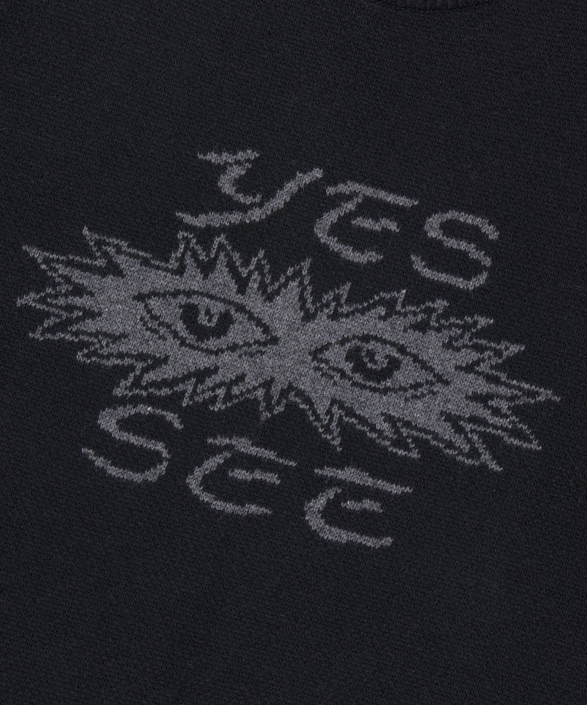 예스아이씨(YESEYESEE) Eye Knit Pullover Sweater Black