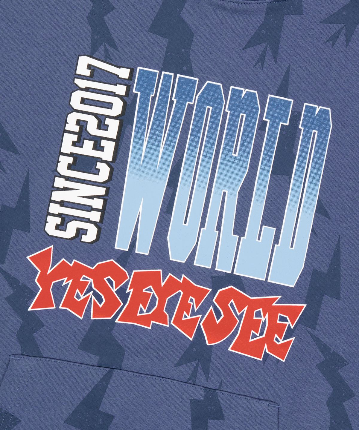 예스아이씨(YESEYESEE) SN World Hoodie Smoky Blue