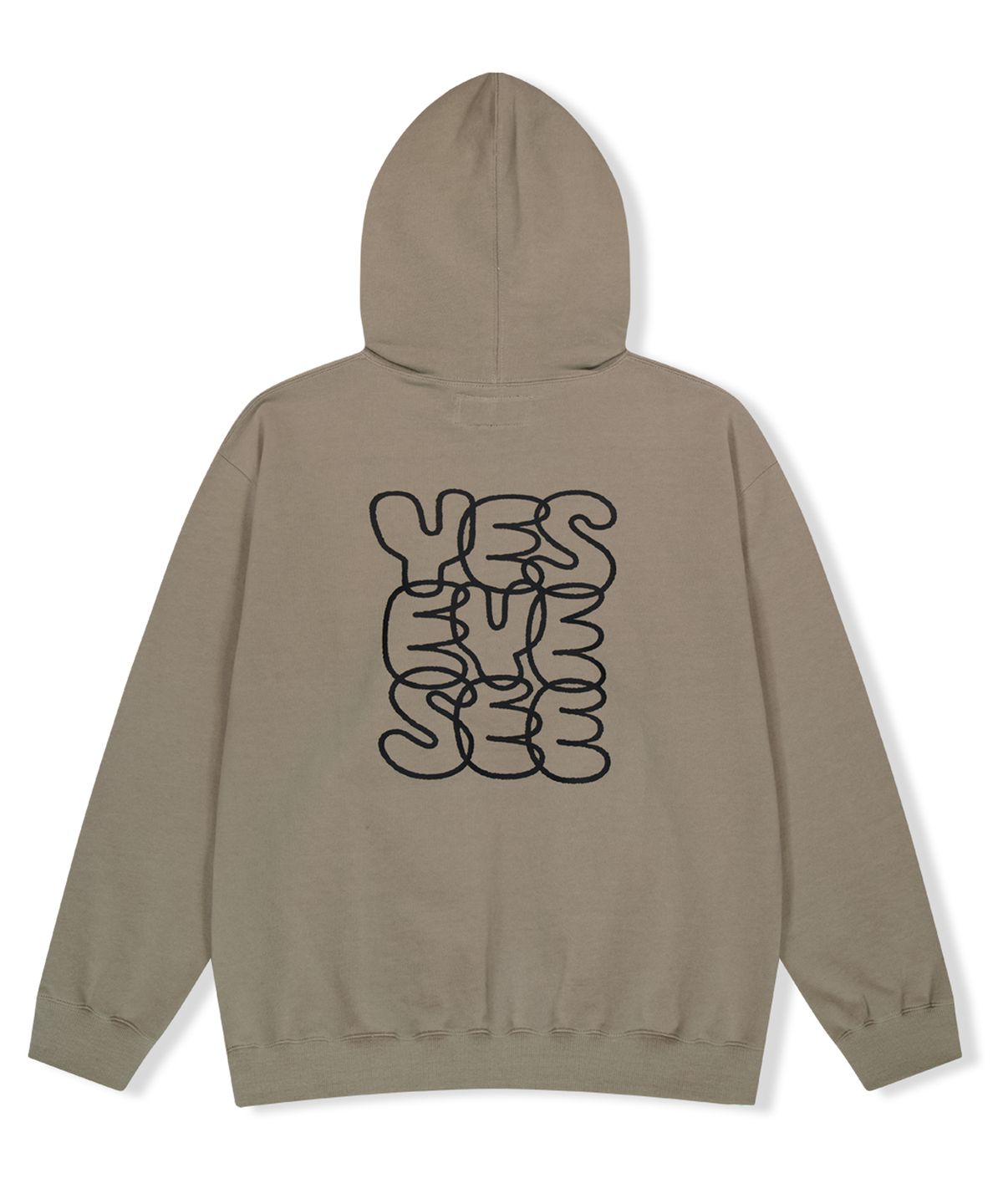 예스아이씨(YESEYESEE) C-Logo Hoodie Stone