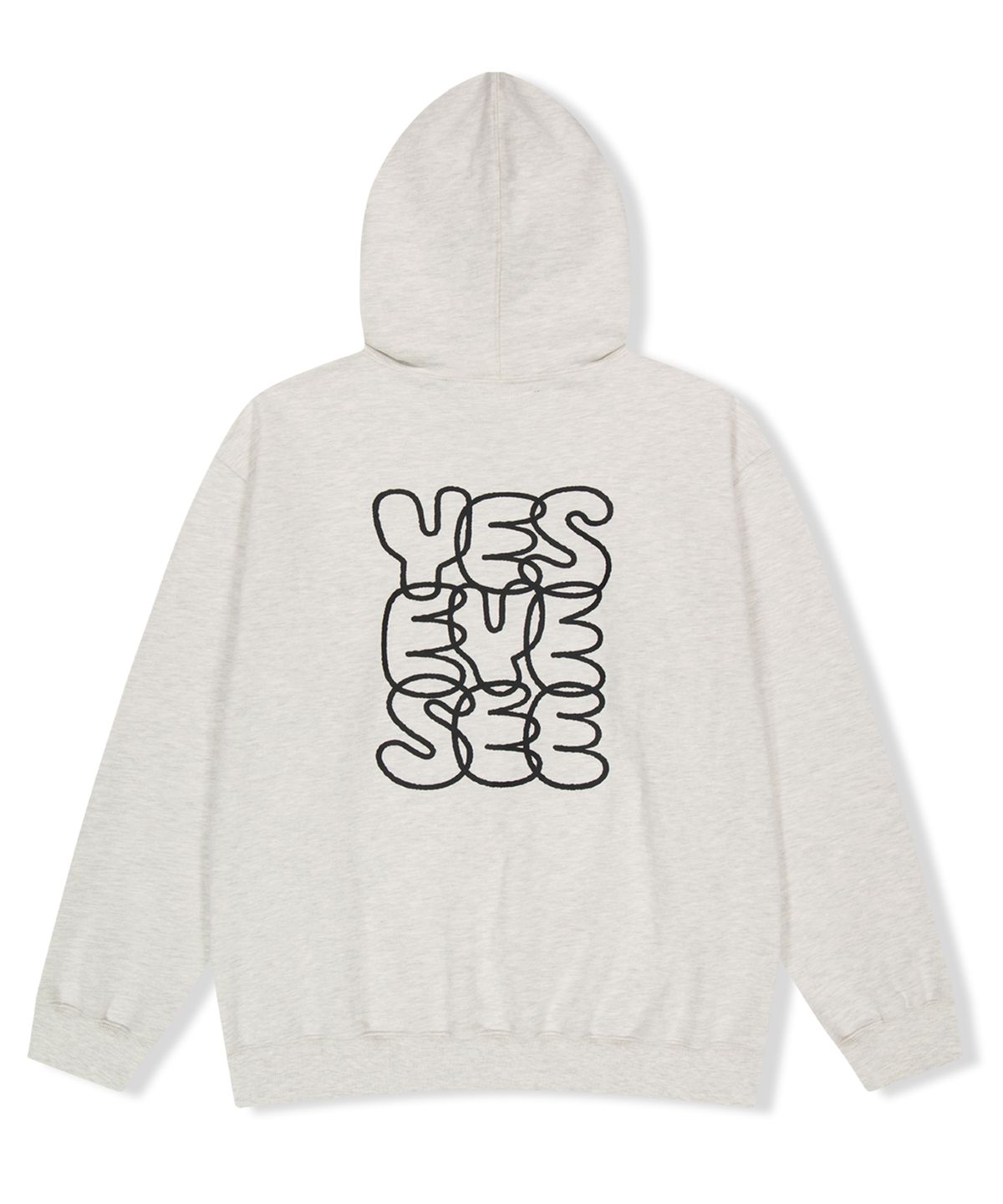 예스아이씨(YESEYESEE) C-Logo Hoodie Light Grey