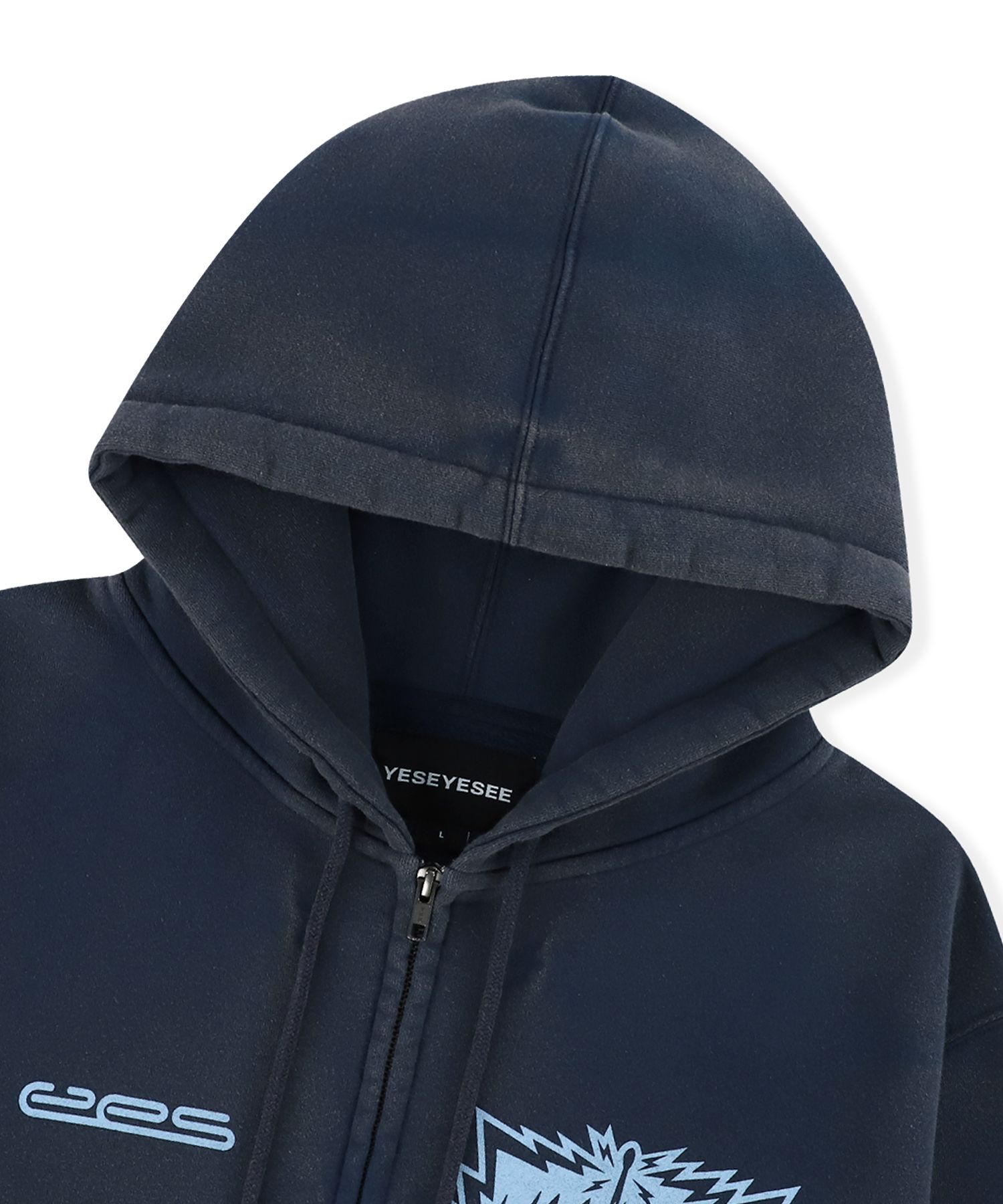 パーカー・フーディ YESEYESEE Y.E.S Painted zip up Hoodie 4FM043 MUSINSA | YESEYESEE Y.E.S Painted Zip-up Hoodie Navy