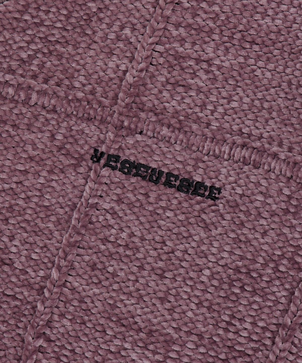예스아이씨(YESEYESEE) Grid Knit Cardigan Grape
