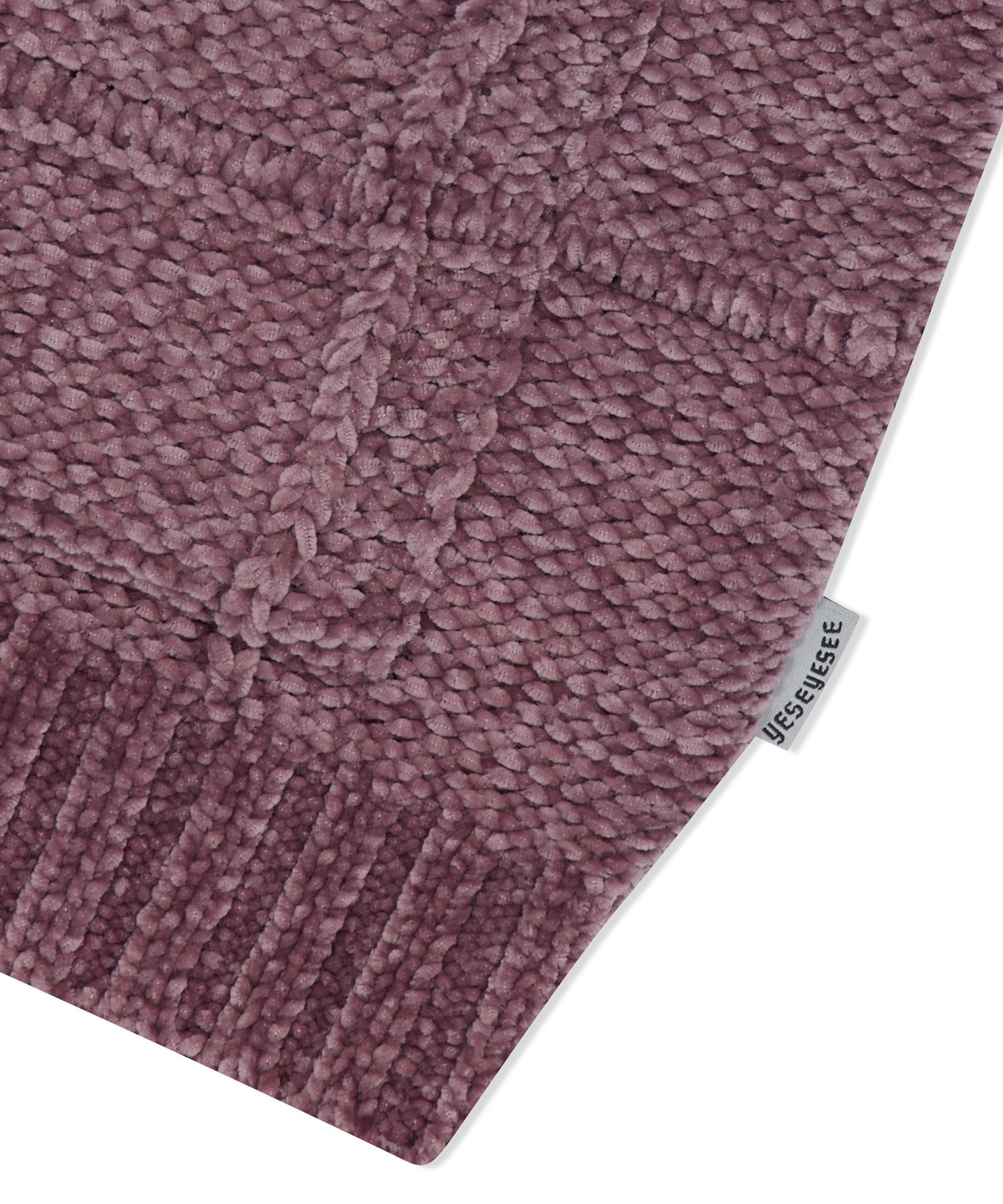 MUSINSA | YESEYESEE Grid Knit Cardigan Grape
