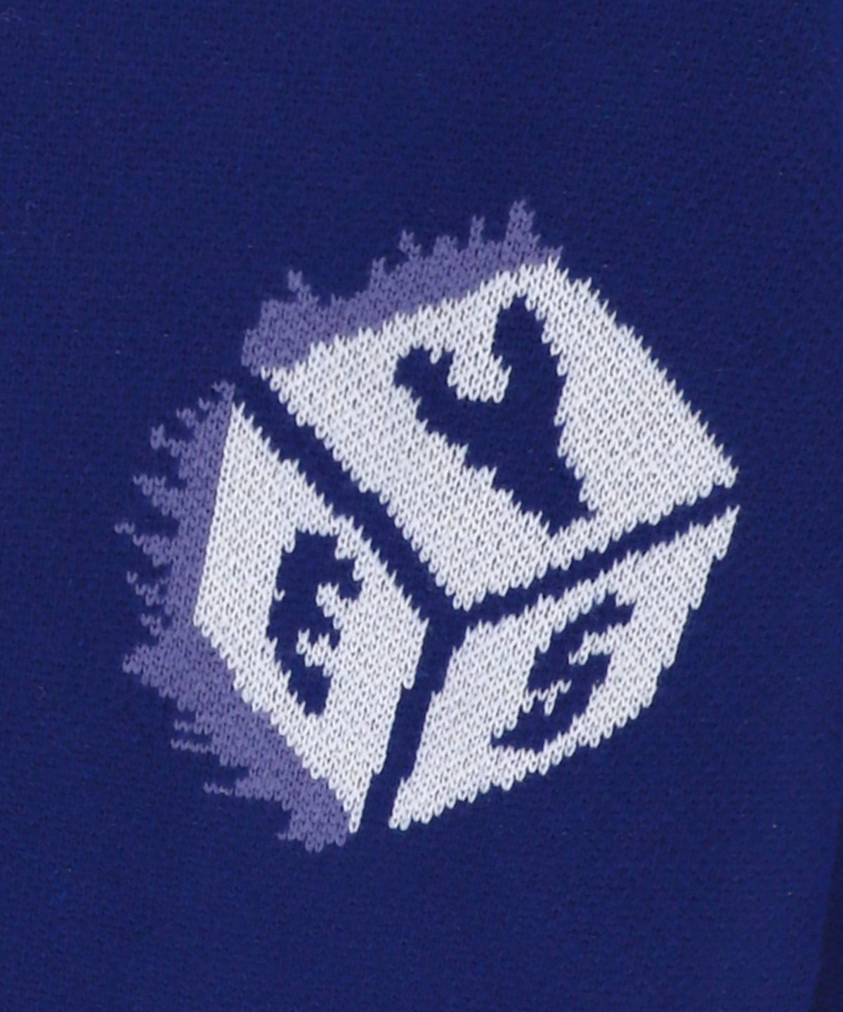 예스아이씨(YESEYESEE) Y.E.S Dice Full Zip-up Knit Cardigan Royal Blue