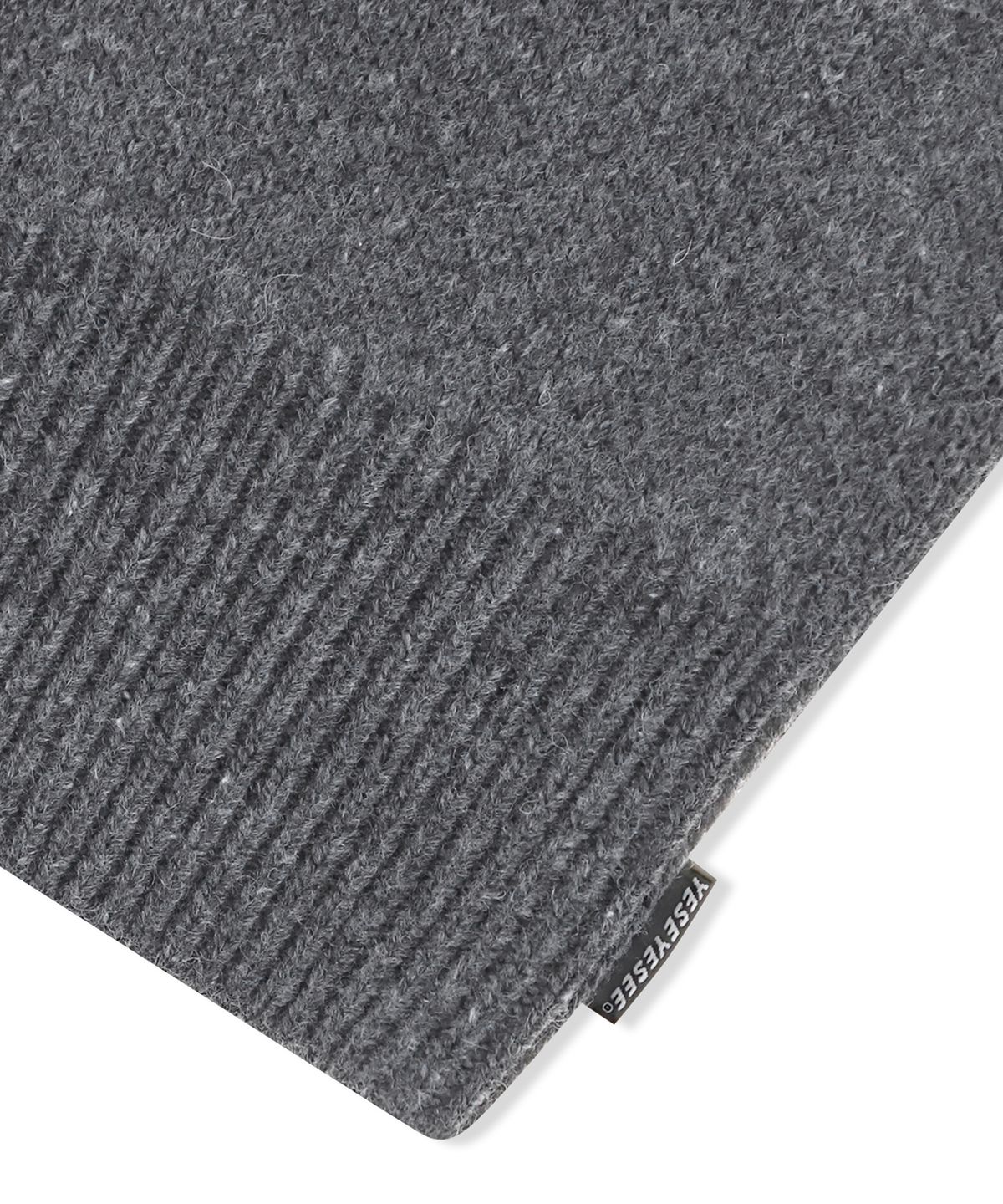 예스아이씨(YESEYESEE) Y.E.S Dice Full Zip-up Knit Cardigan Charcoal