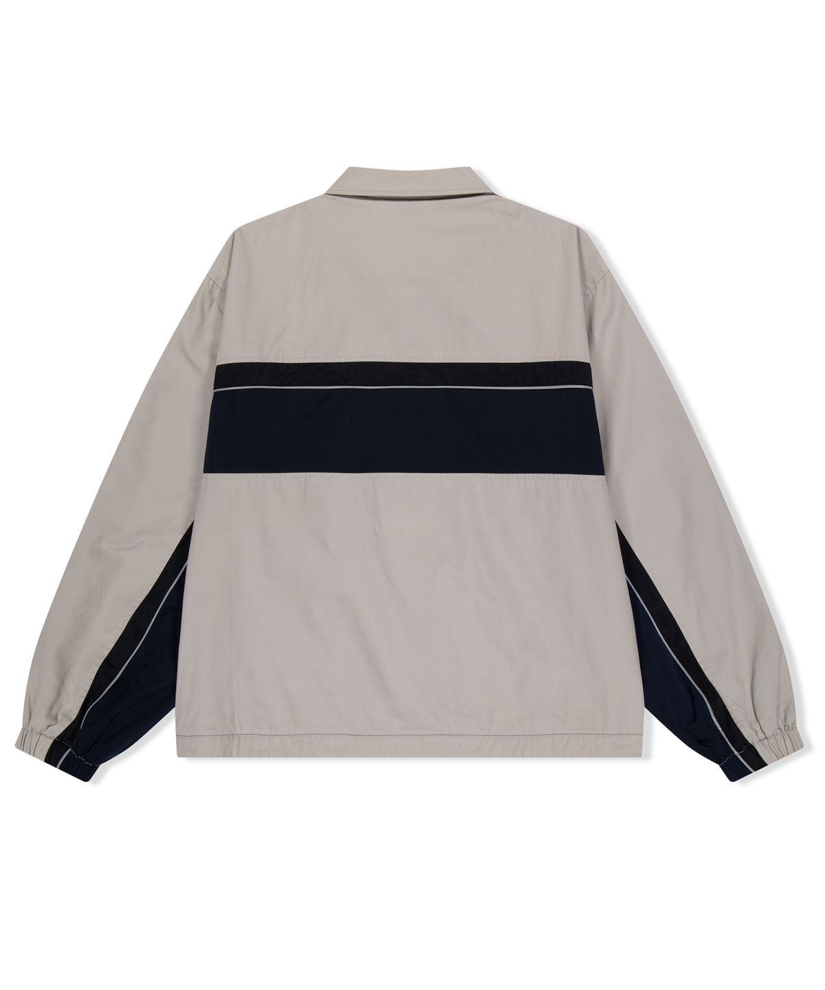 예스아이씨(YESEYESEE) Wavy Logo Work Jacket Beige