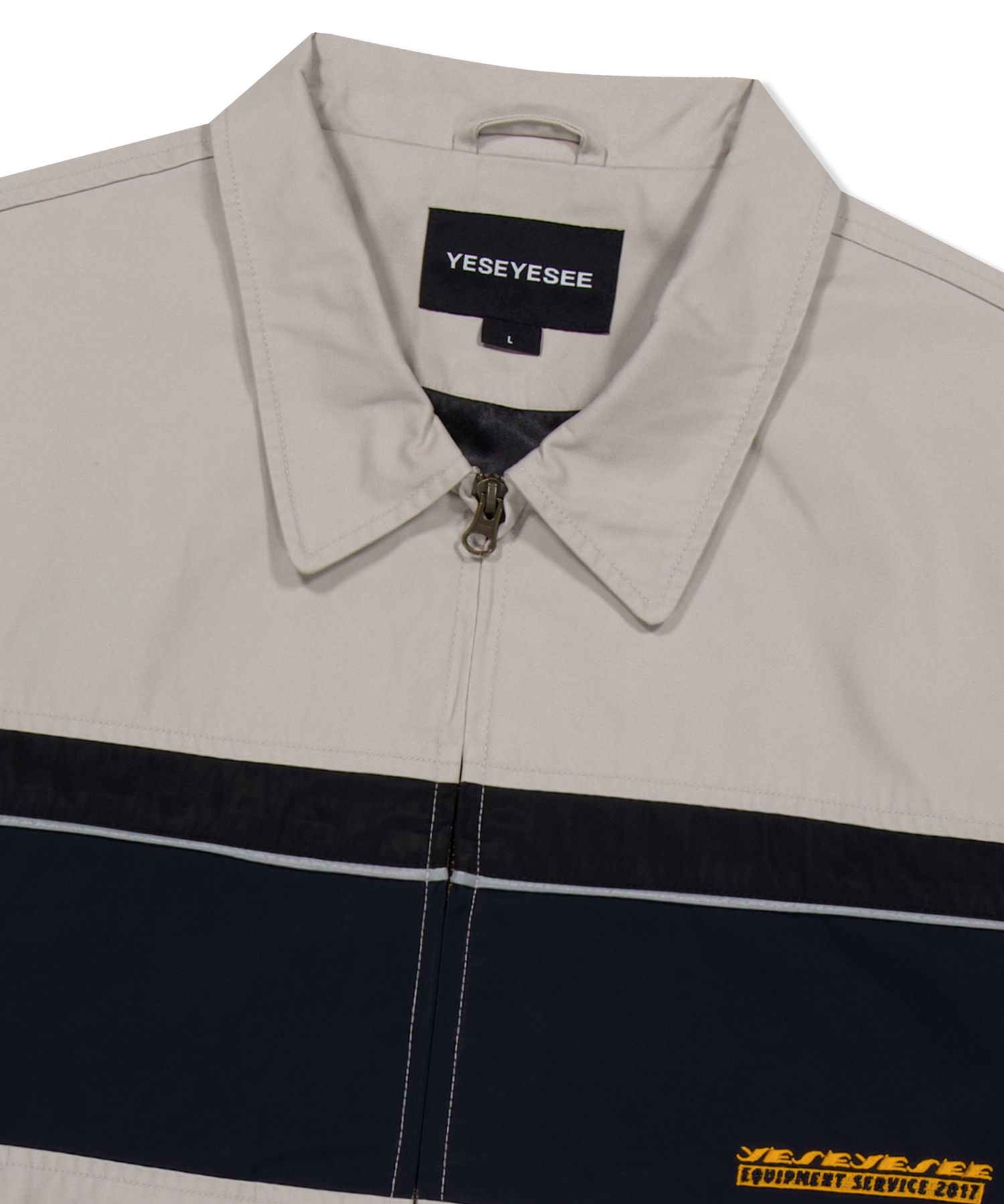 アウターその他 YESEYESEE Wavy Logo Work Jacket Beige MUSINSA | YESEYESEE Wavy Logo Work Jacket Beige