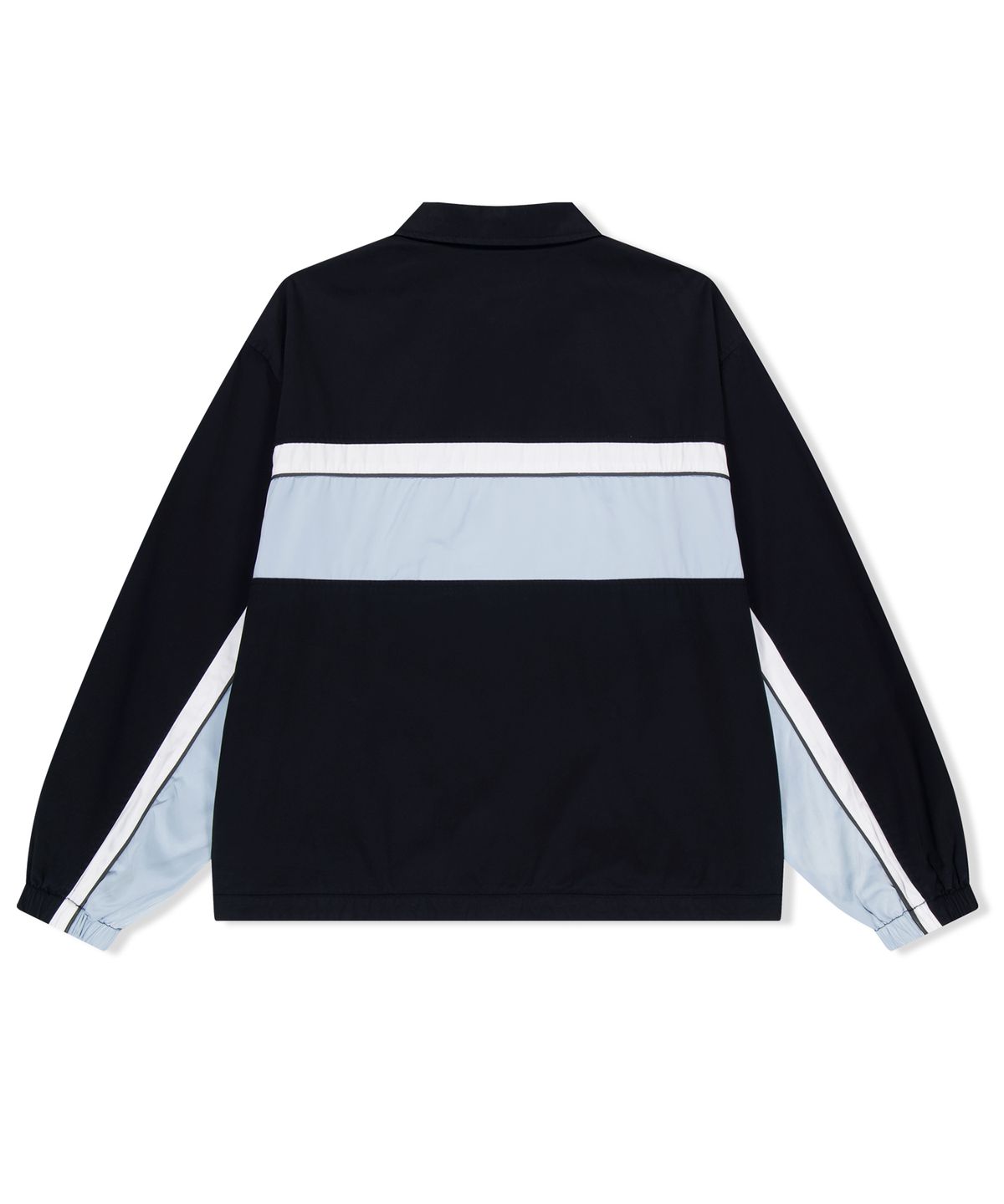 예스아이씨(YESEYESEE) Wavy Logo Work Jacket Black