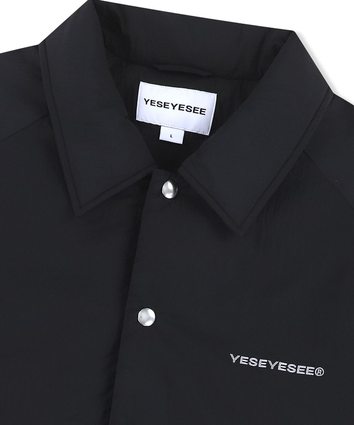 예스아이씨(YESEYESEE) Lined Stout Coach Jacket Black