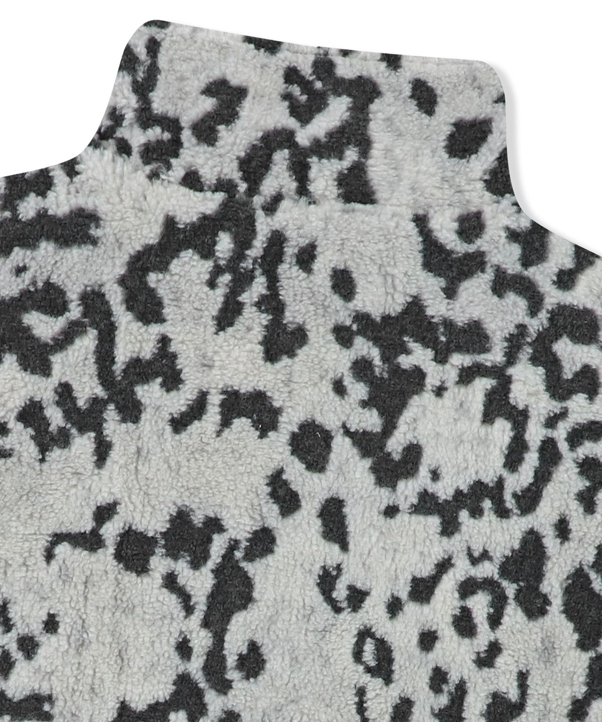 예스아이씨(YESEYESEE) Reversible Leopard Fleece Jacket Silver