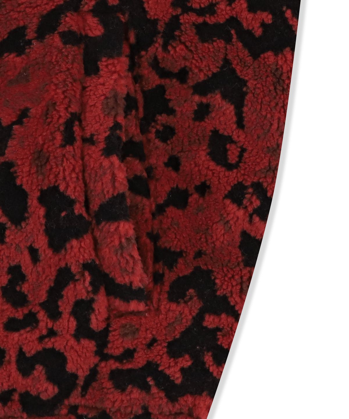 예스아이씨(YESEYESEE) Reversible Leopard Fleece Jacket Red