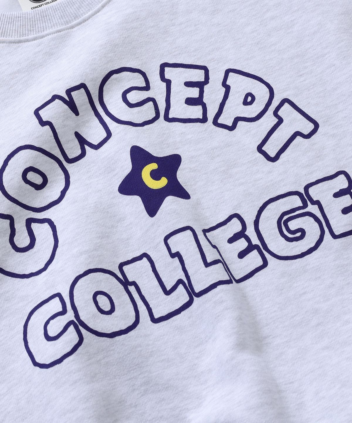 컨셉트컬리지(CONCEPTCOLLEGE) 핸드로고 스웨트셔츠 /애쉬그레이 [남녀공용]