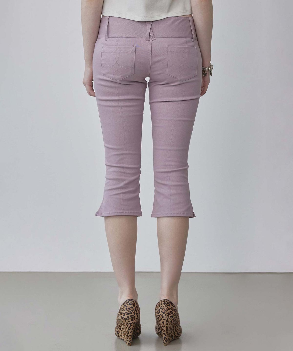 스컬프터(SCULPTOR) 90s Cotton Capri Pants Mauve