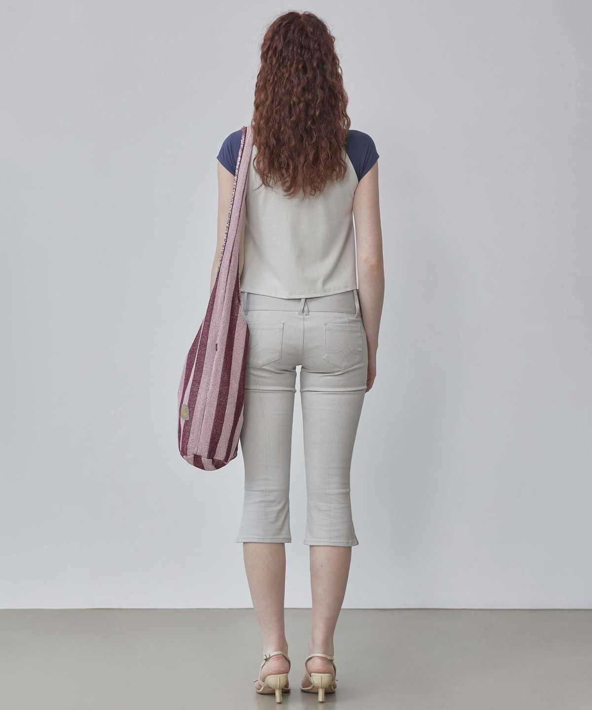스컬프터(SCULPTOR) 90s Cotton Capri Pants Gray