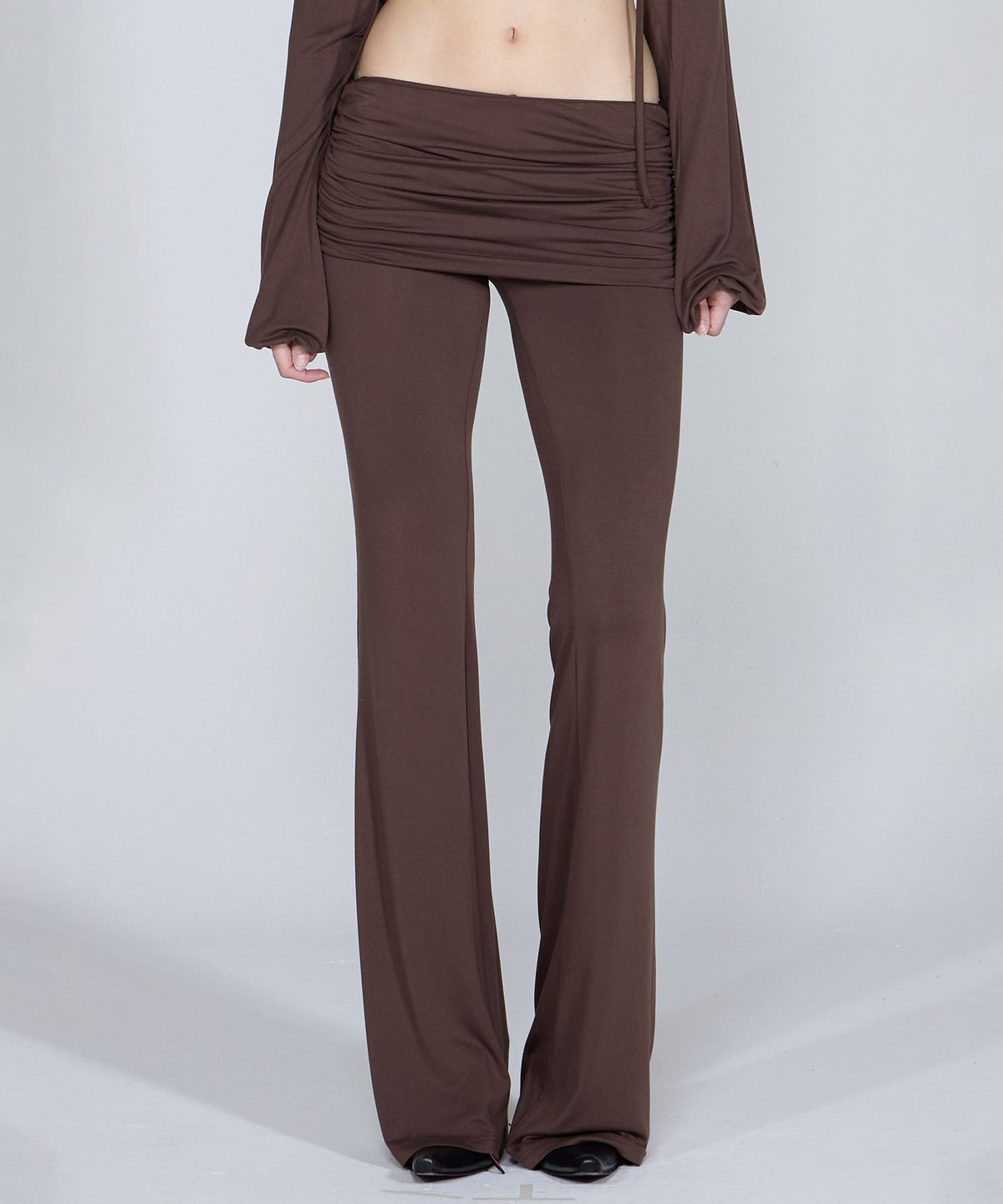스컬프터(SCULPTOR) Jersey Lowrise Track Pants Brown