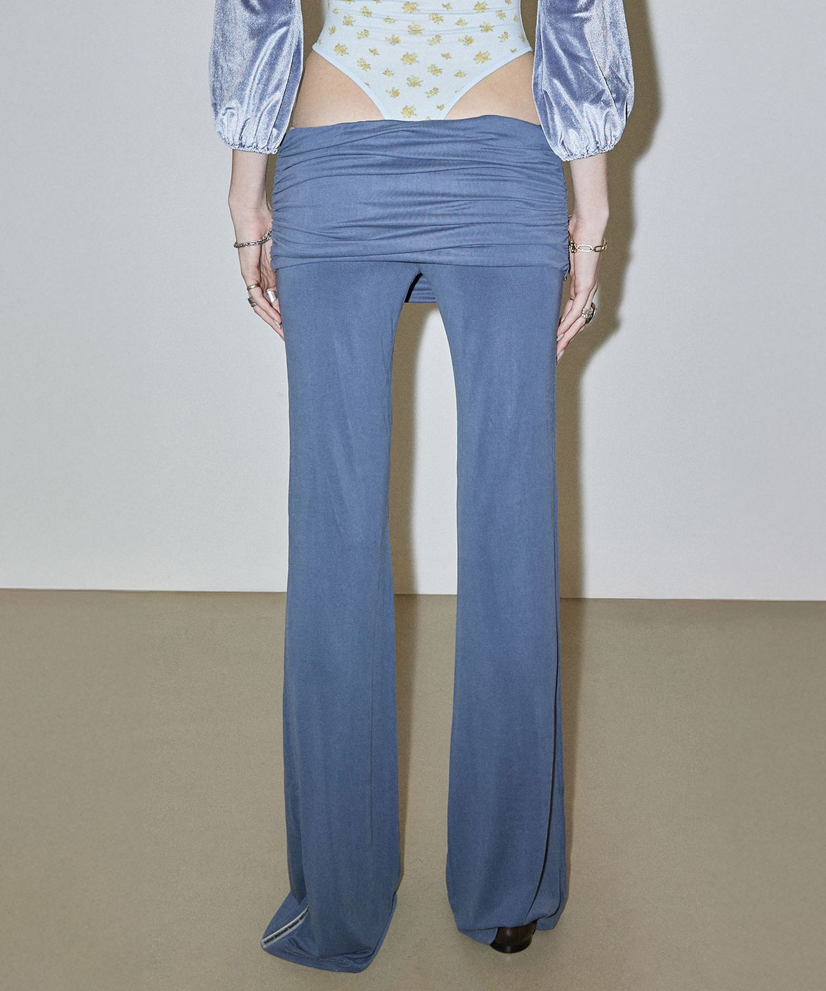 스컬프터(SCULPTOR) Jersey Lowrise Track Pants Navy