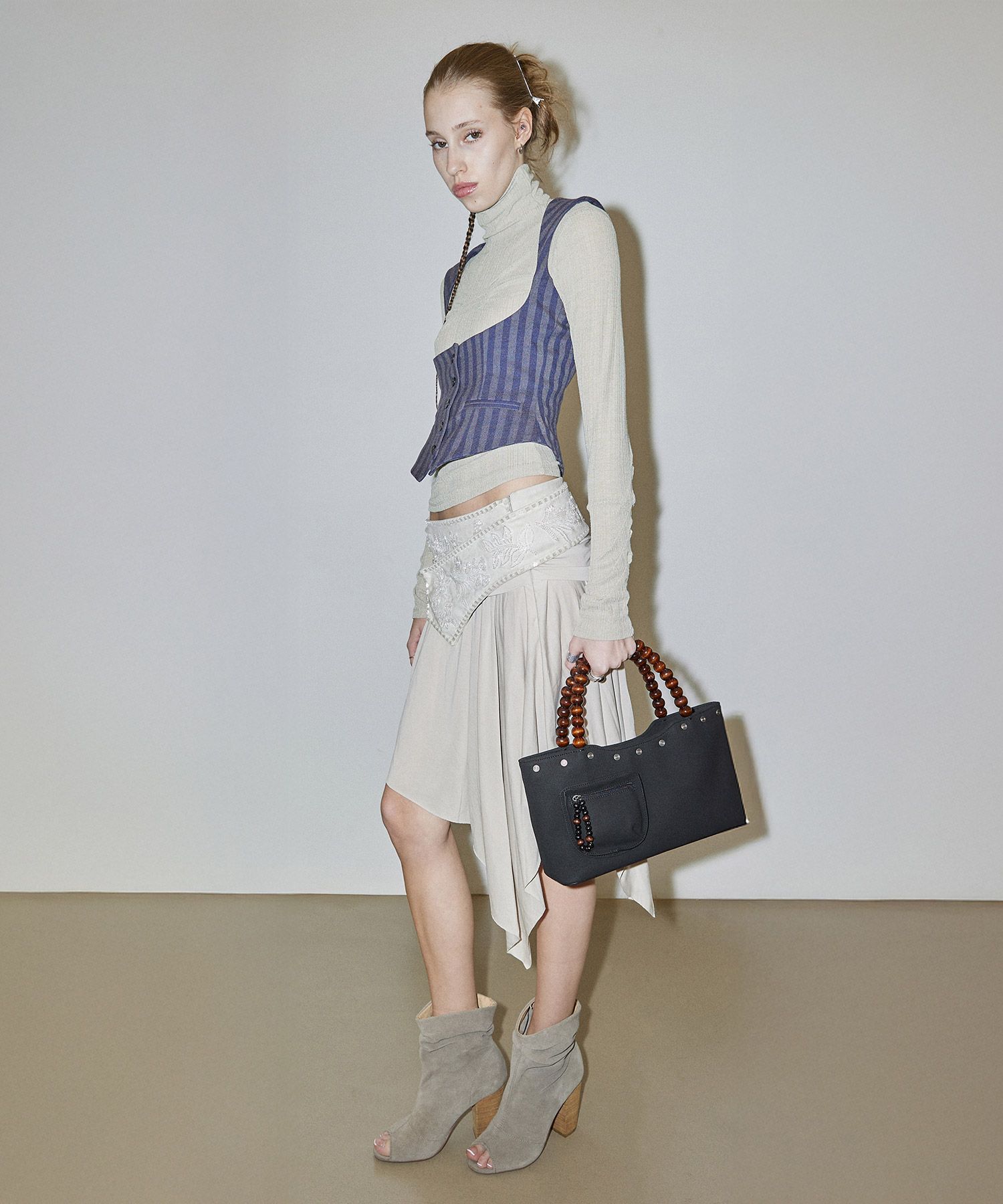 스컬프터(SCULPTOR) Beaded Jersey Skirt Raw - 사이즈 & 후기 | 무신사