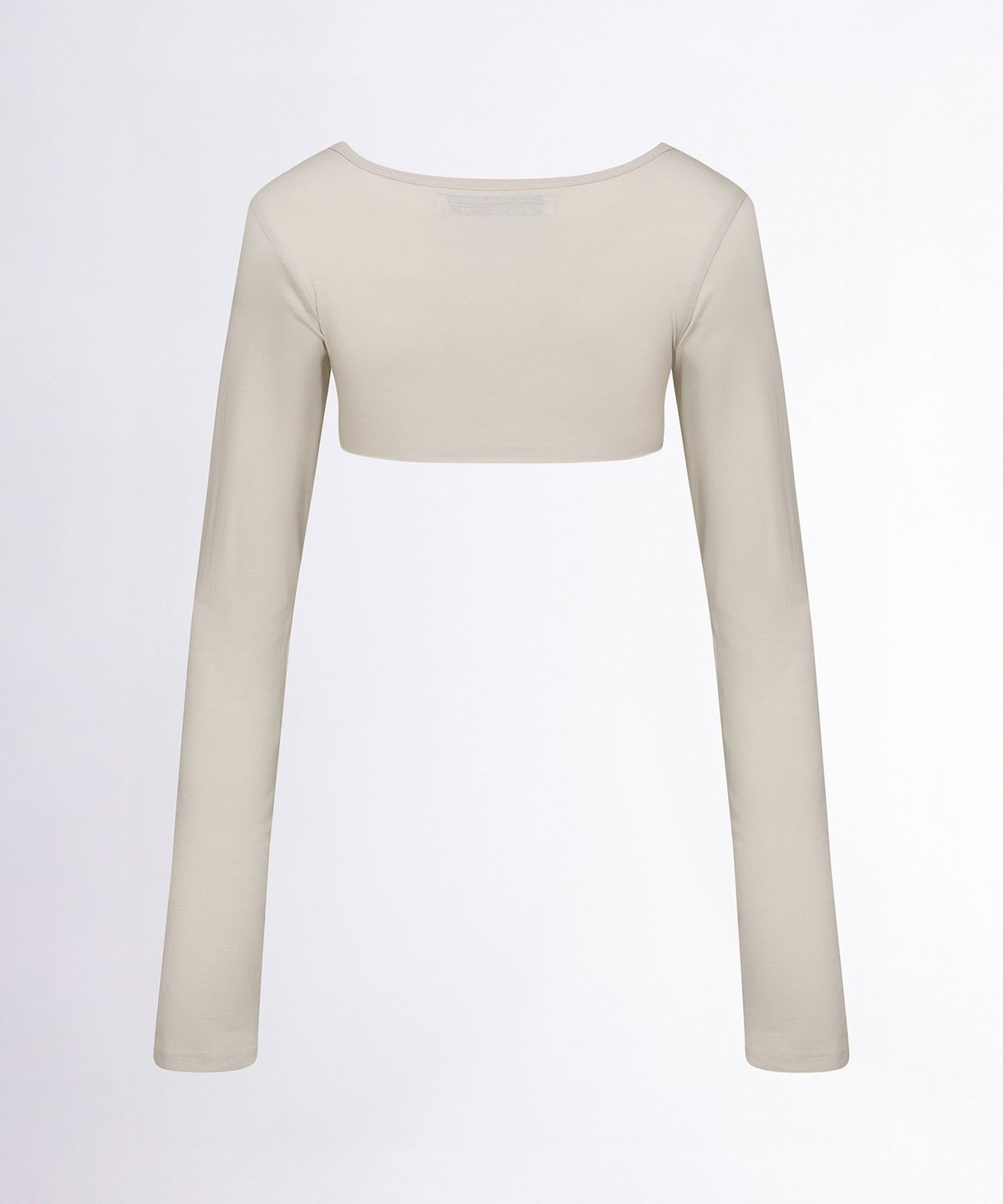 스컬프터(SCULPTOR) Micro Underboob Tee Beige