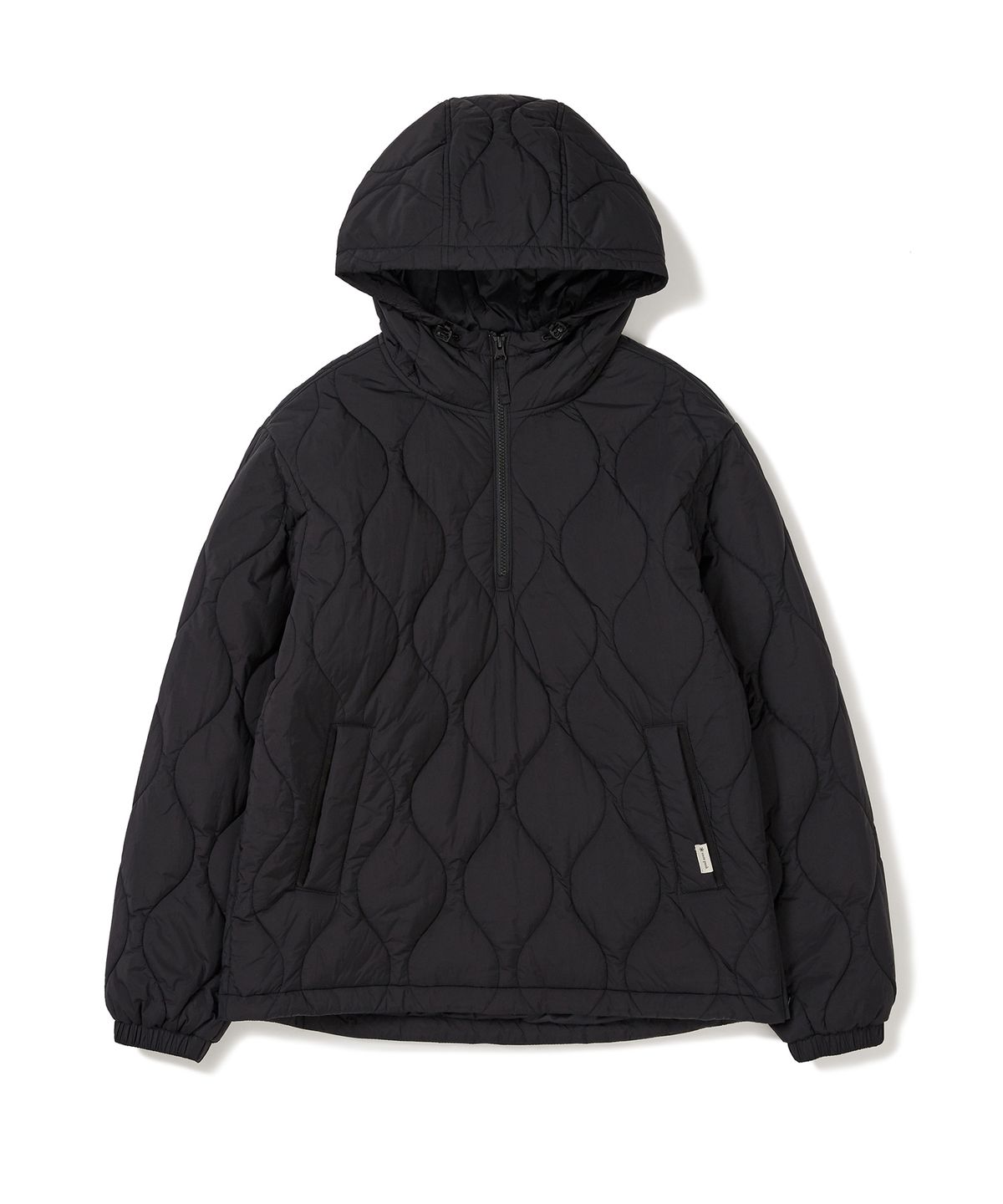 스노우피크 어패럴(SNOWPEAK APPAREL) 리사이클 퀼팅 후드 아노락 Black (S24WUFPJ04)