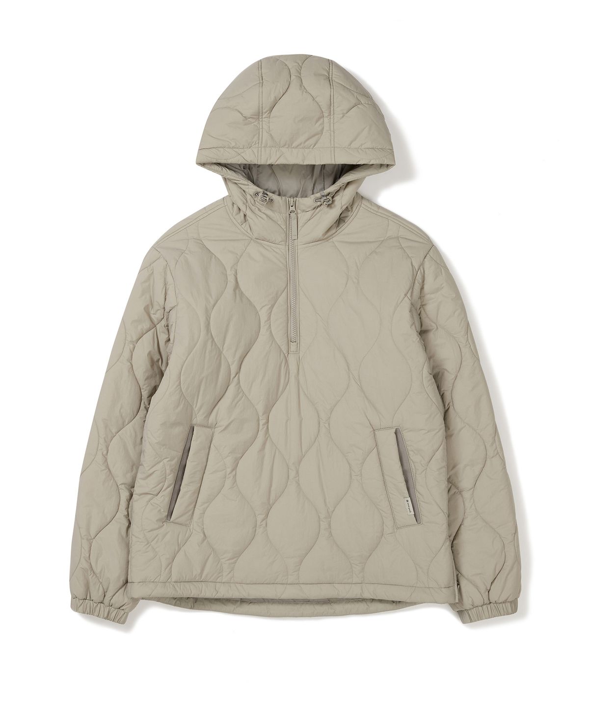 스노우피크 어패럴(SNOWPEAK APPAREL) 리사이클 퀼팅 후드 아노락 Beige Gray (S24WUFPJ04)
