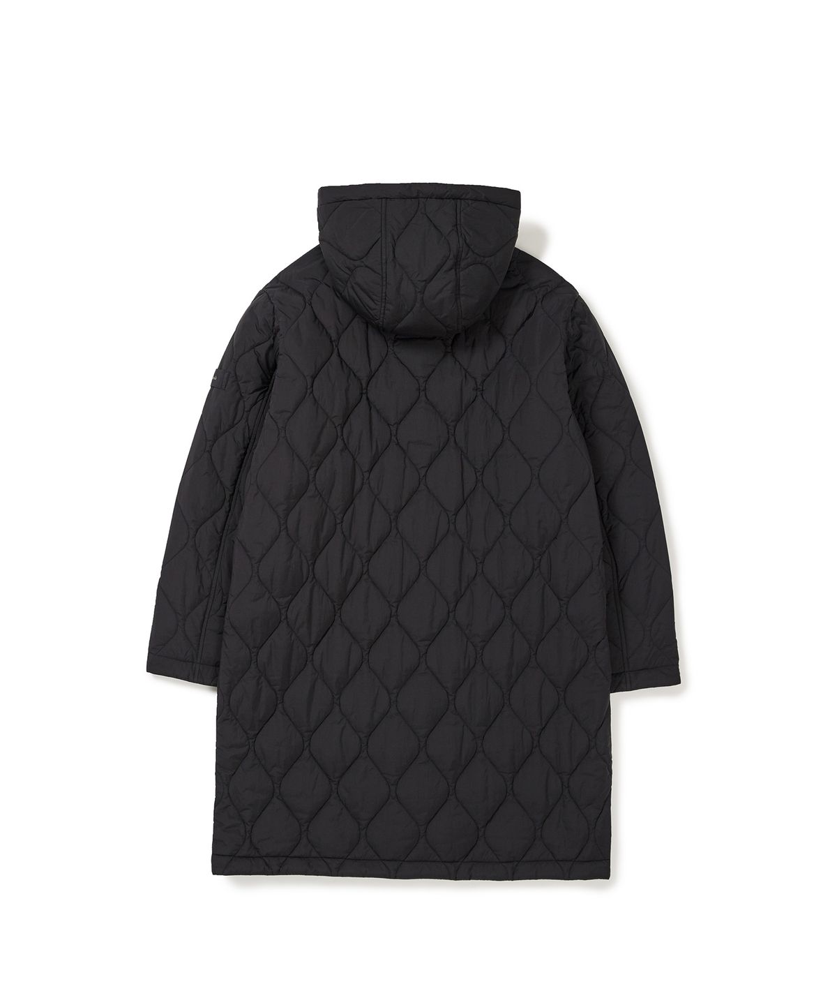 스노우피크 어패럴(SNOWPEAK APPAREL) 리사이클 퀼팅 롱 후드 자켓 (S24WUFPJ08) Black