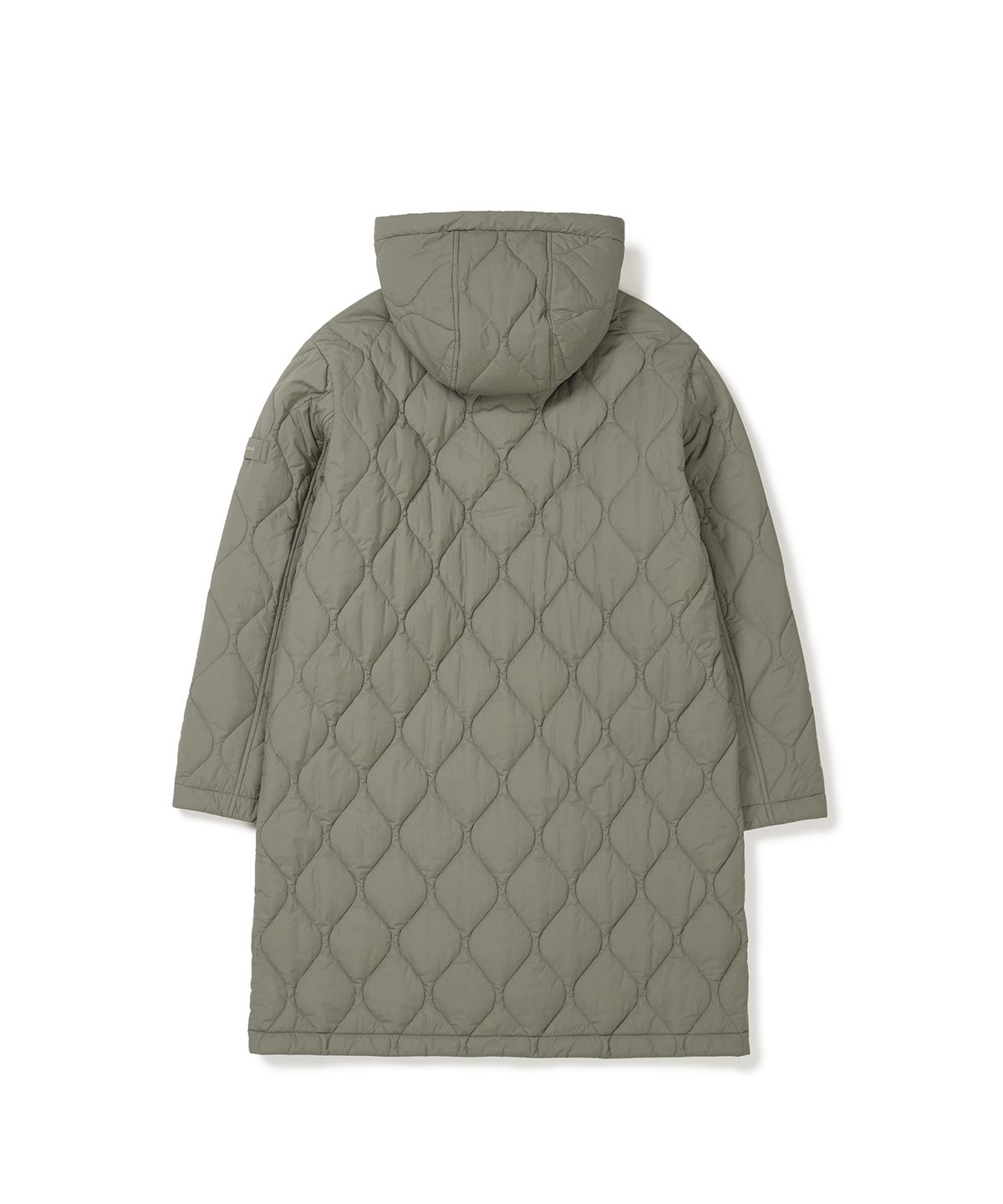 스노우피크 어패럴(SNOWPEAK APPAREL) 리사이클 퀼팅 롱 후드 자켓 (S24WUFPJ08) Khaki