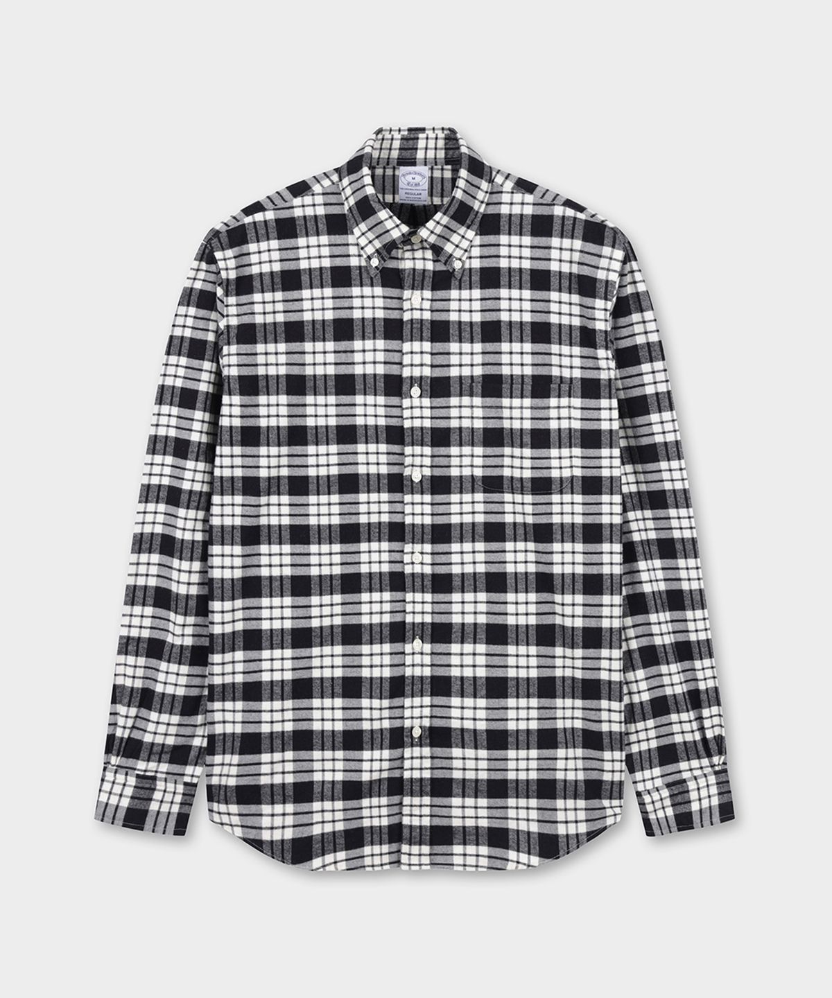 브룩스 브라더스(BROOKS BROTHERS) 소멜로스 플란넬 체크 셔츠 (화이트) (BBTHMM54767EW)