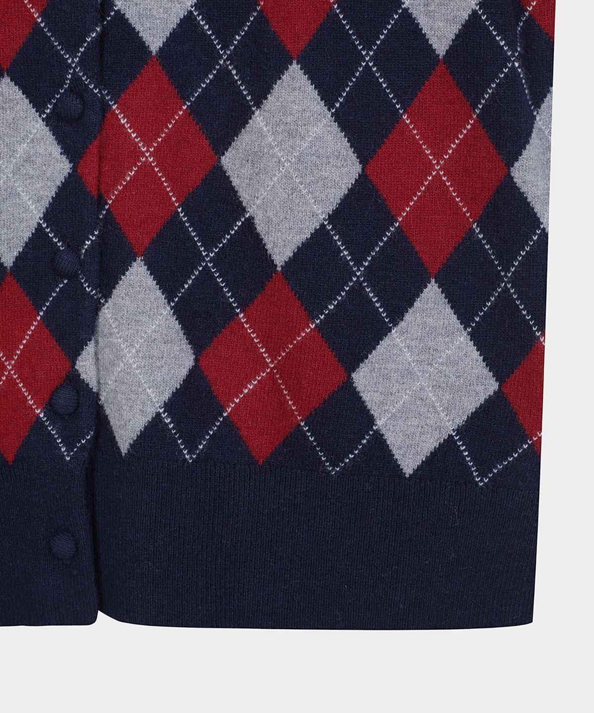 브룩스 브라더스(BROOKS BROTHERS) 메리노울 아가일 가디건 (네이비) (BBWCWF4041QEF)