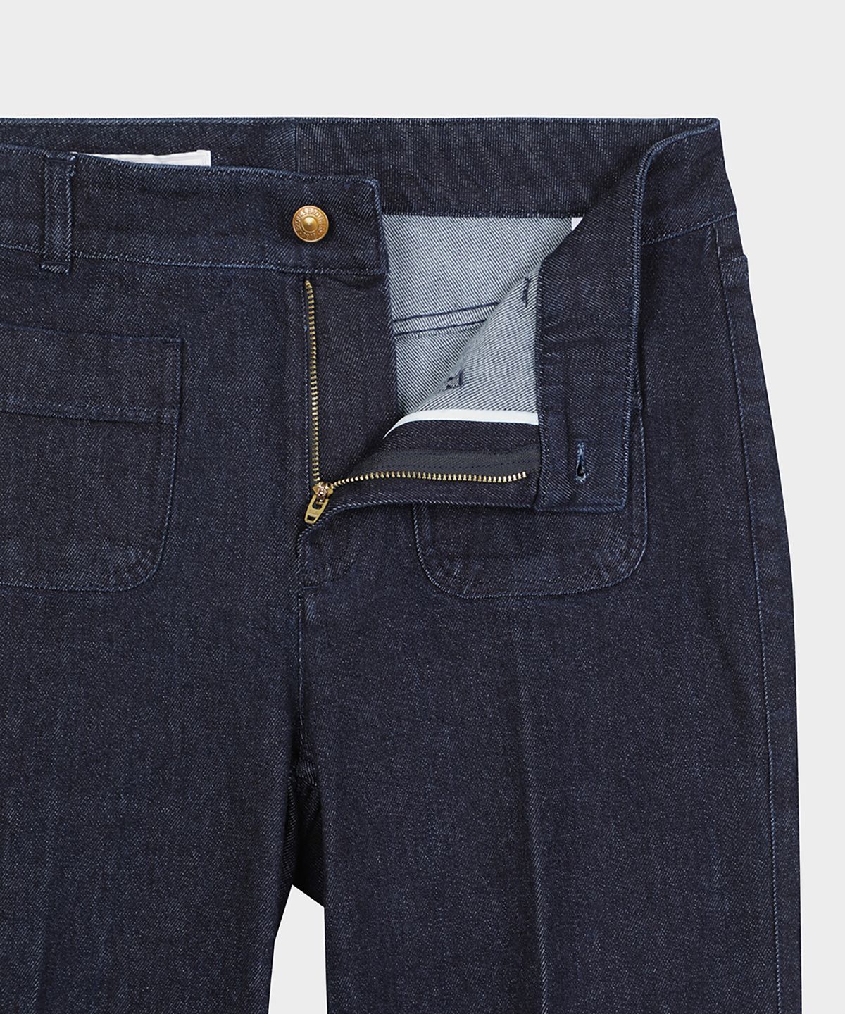 브룩스 브라더스(BROOKS BROTHERS) 스트레치 플레어 데님팬츠 (인디고) (BBPCWM4293OEF)