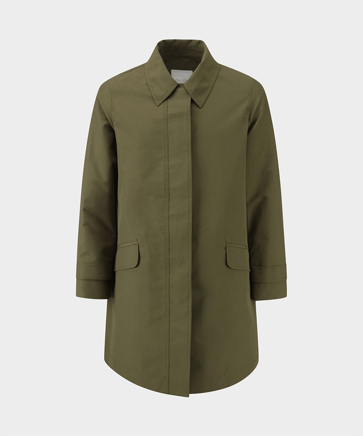 브룩스 브라더스(BROOKS BROTHERS) [여성] 더블 페이스 레인코트 (올리브) (BBOJWM4288KEF)