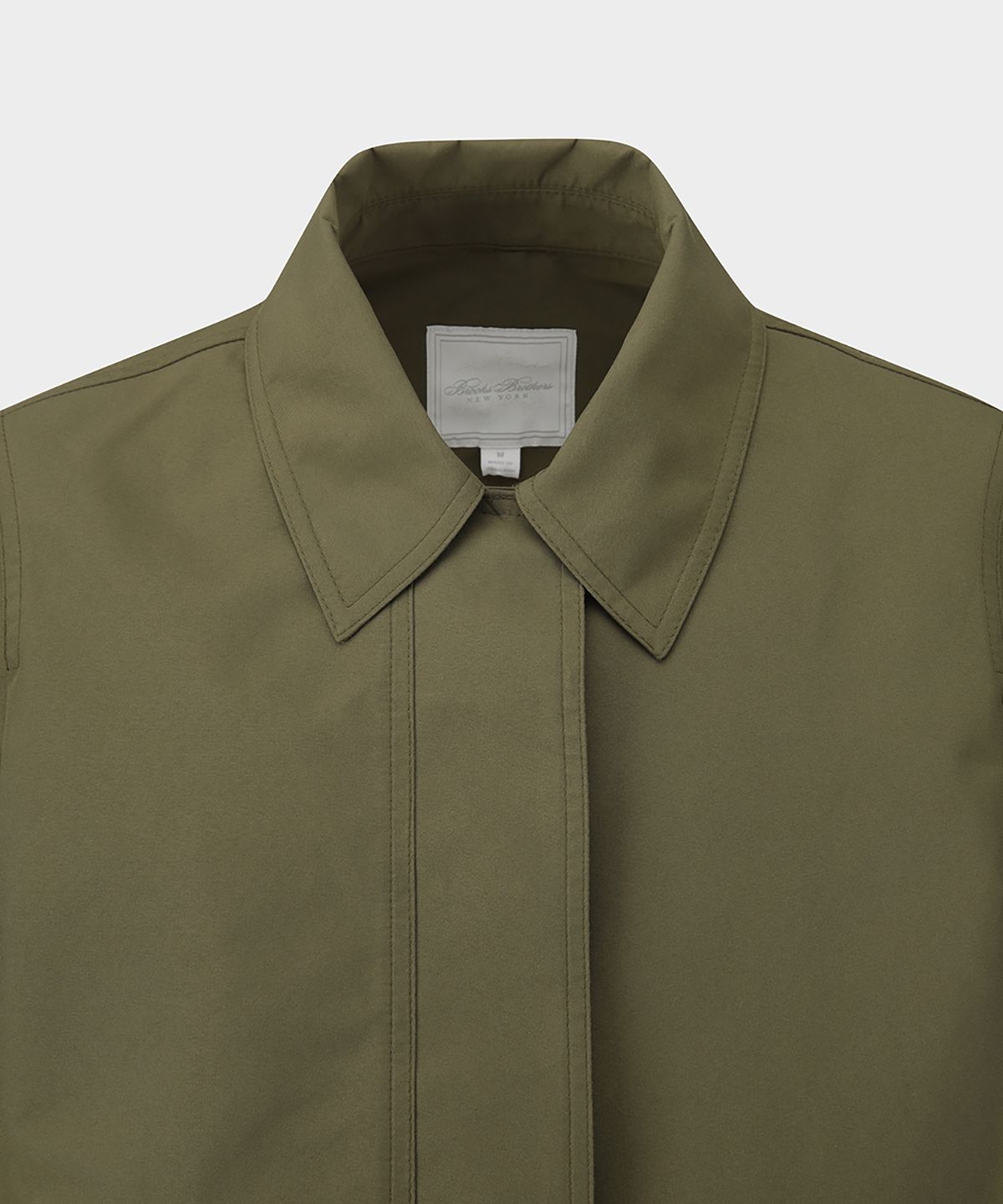 브룩스 브라더스(BROOKS BROTHERS) [여성] 더블 페이스 레인코트 (올리브) (BBOJWM4288KEF)