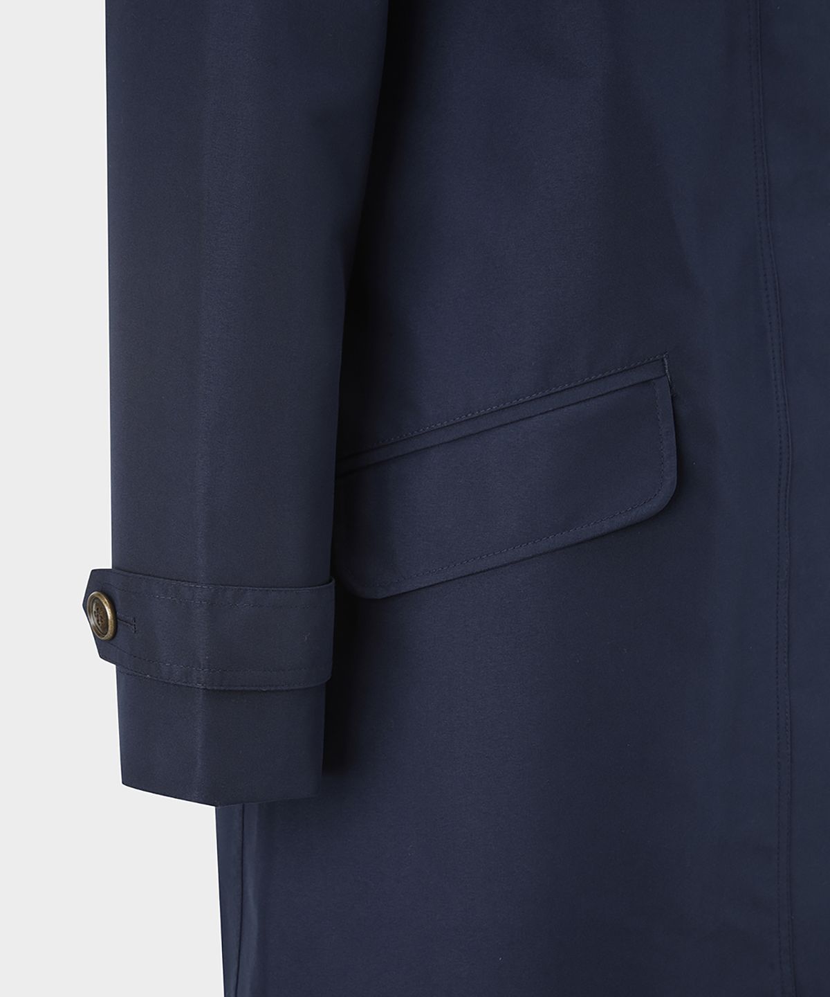 브룩스 브라더스(BROOKS BROTHERS) 더블 페이스 레인코트 (네이비) (BBOJWM4287QEF)