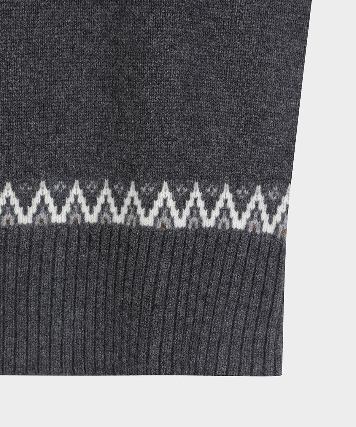 브룩스 브라더스(BROOKS BROTHERS) 알파카 페어아일 터틀넥 스웨터 (그레이) (BBWUWM3752WEW)
