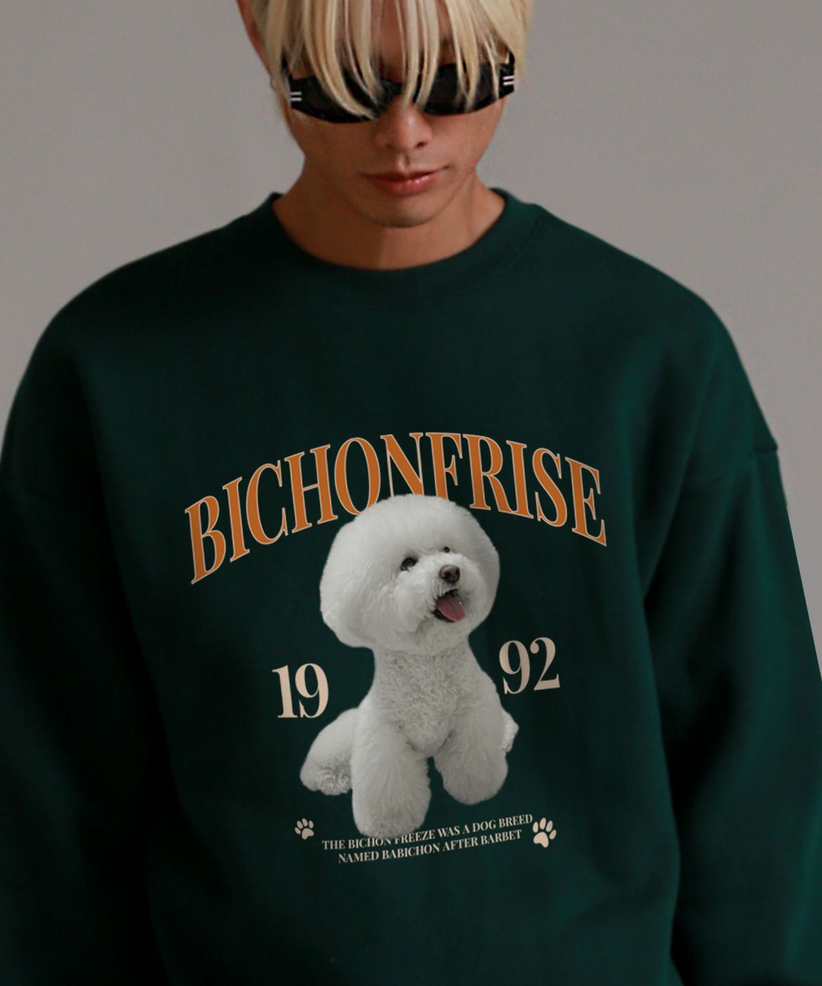 라이크더모스트(LIKE THE MOST) 비숑 봉봉이 오버핏 스웻셔츠_4colors