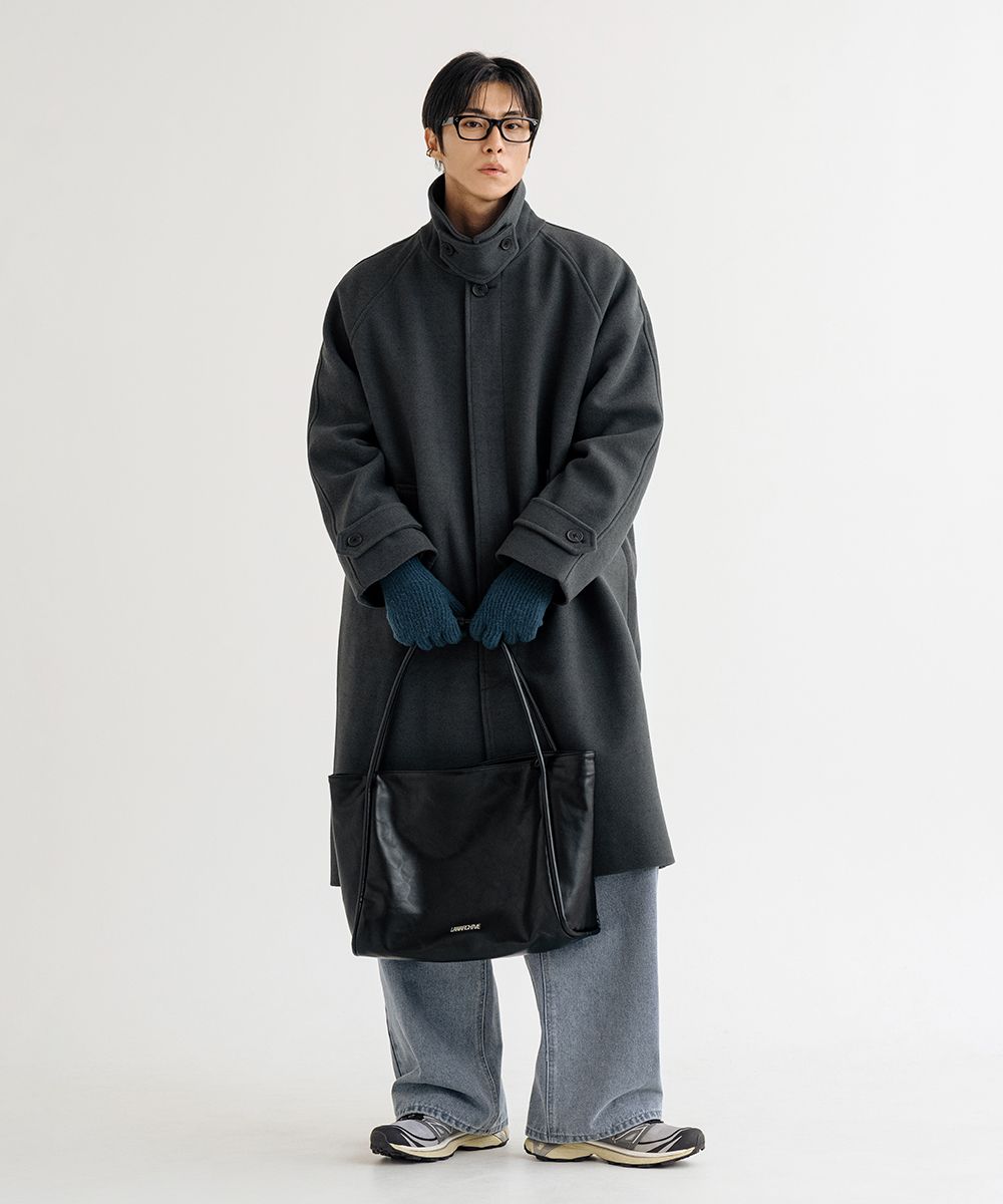 MUSINSA公式 | LEMAIN SECOND Wool Blend Overfit Balmacaan