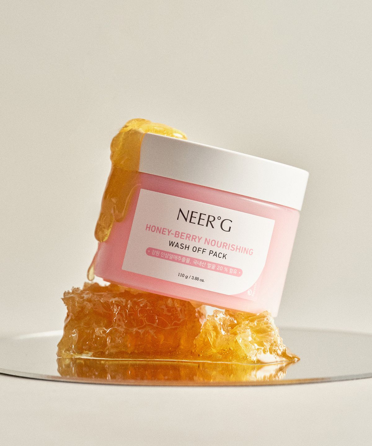 니얼지(NEERG) [영양보습/탄력케어] 허니베리 너리싱 저자극 워시오프팩 110g