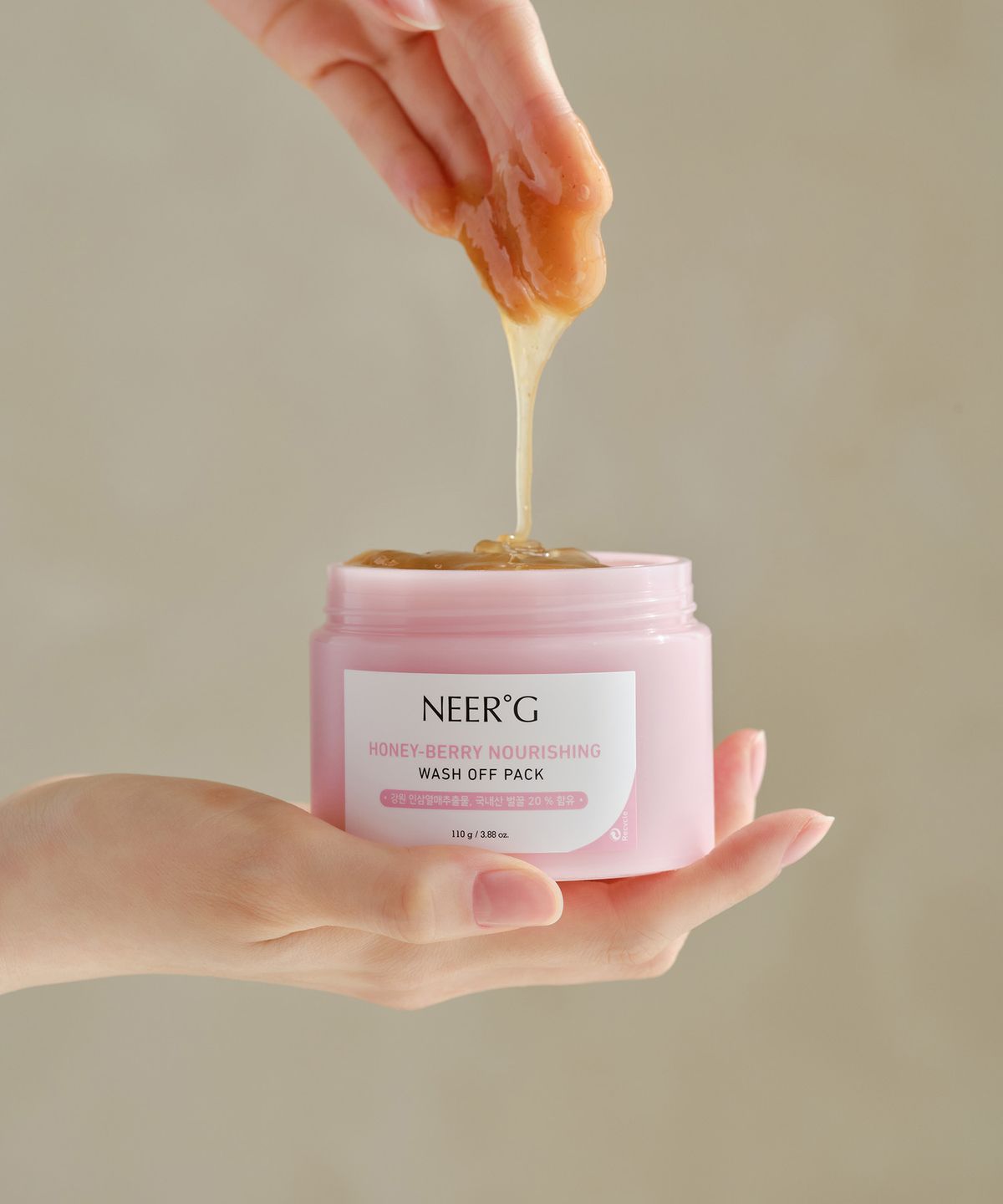 니얼지(NEERG) [영양보습/탄력케어] 허니베리 너리싱 저자극 워시오프팩 110g