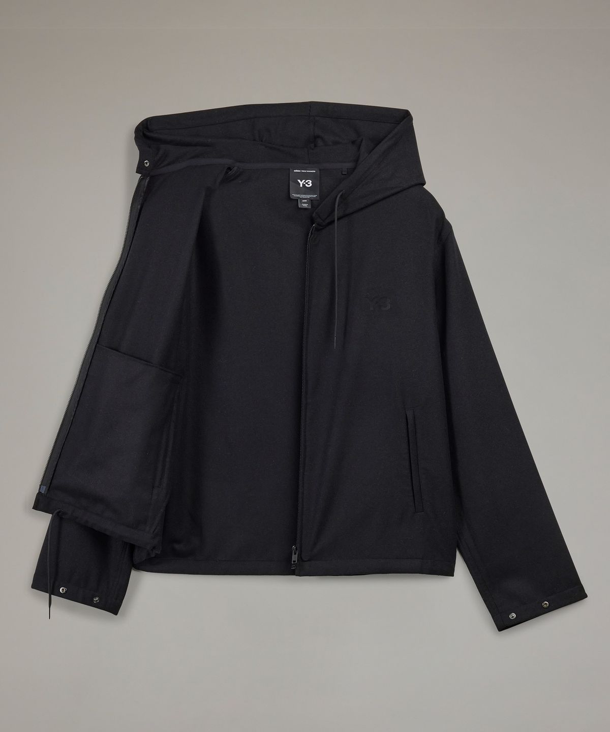와이쓰리(Y-3) (U) 플라넬 후드 탑 블랙 FLANNEL HD TOP BLACK
