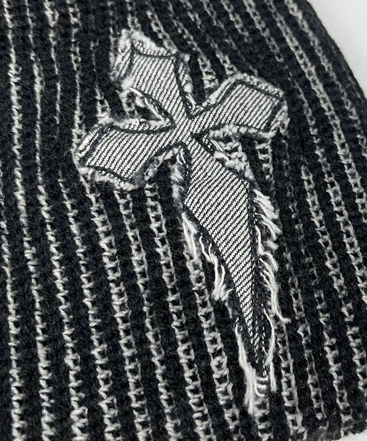 스케이터락(SK8ER ROCK) Cross Two-Tone Beanie ((Black))