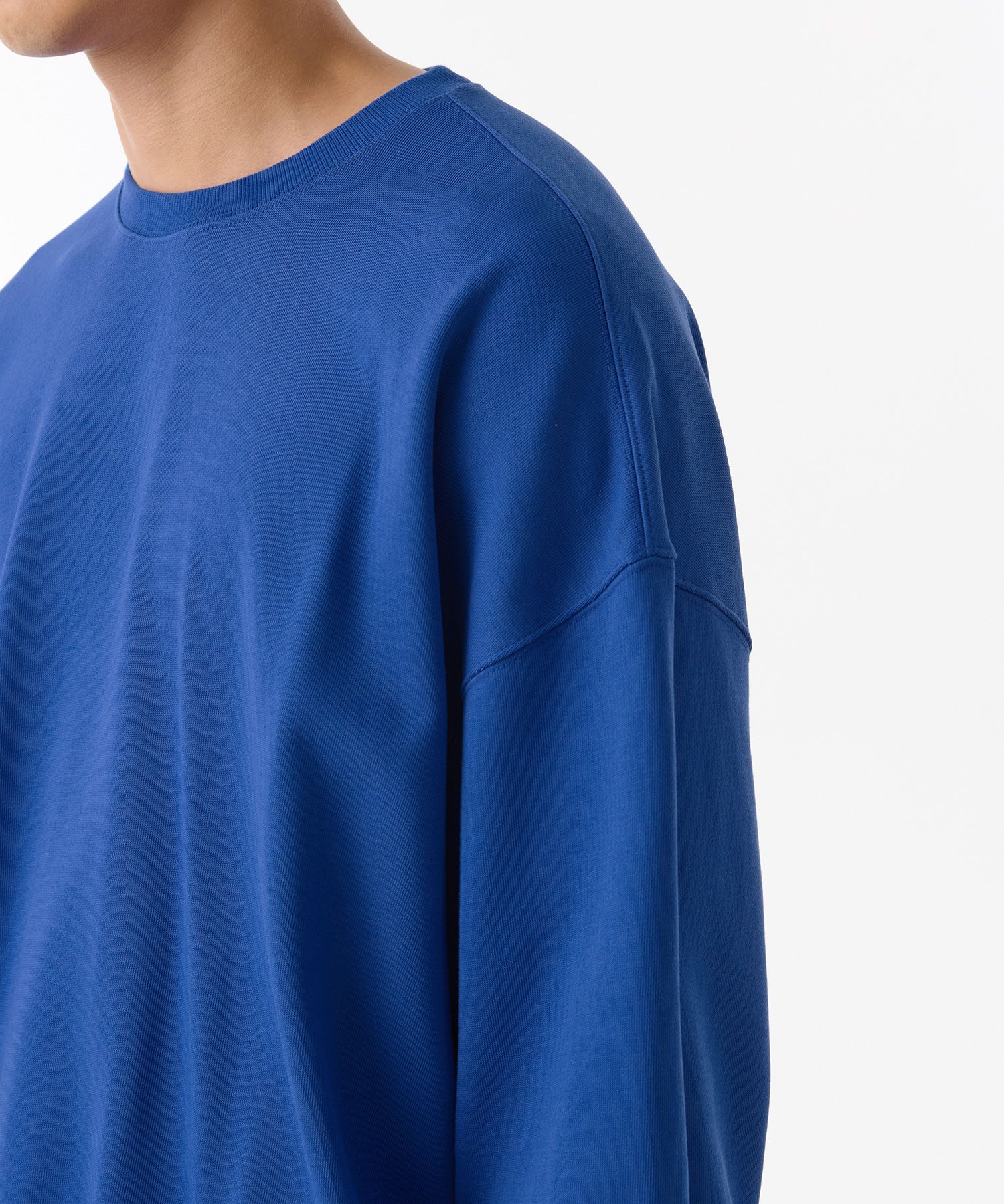 MUSINSA | MUSINSA STANDARD Loose Balloon Sweatshirt [Blue]