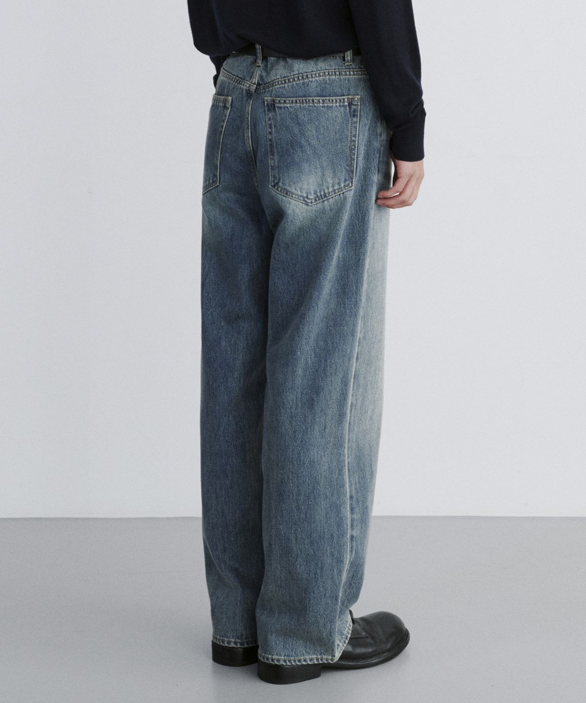브랜디드(BRANDED) EXTRA WIDE DENIM PANTS [SAND BLUE]