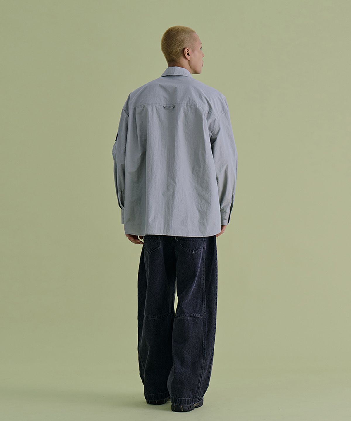 논타입(NONTYPE) MESH CARGO SHIRTS (GRAY)