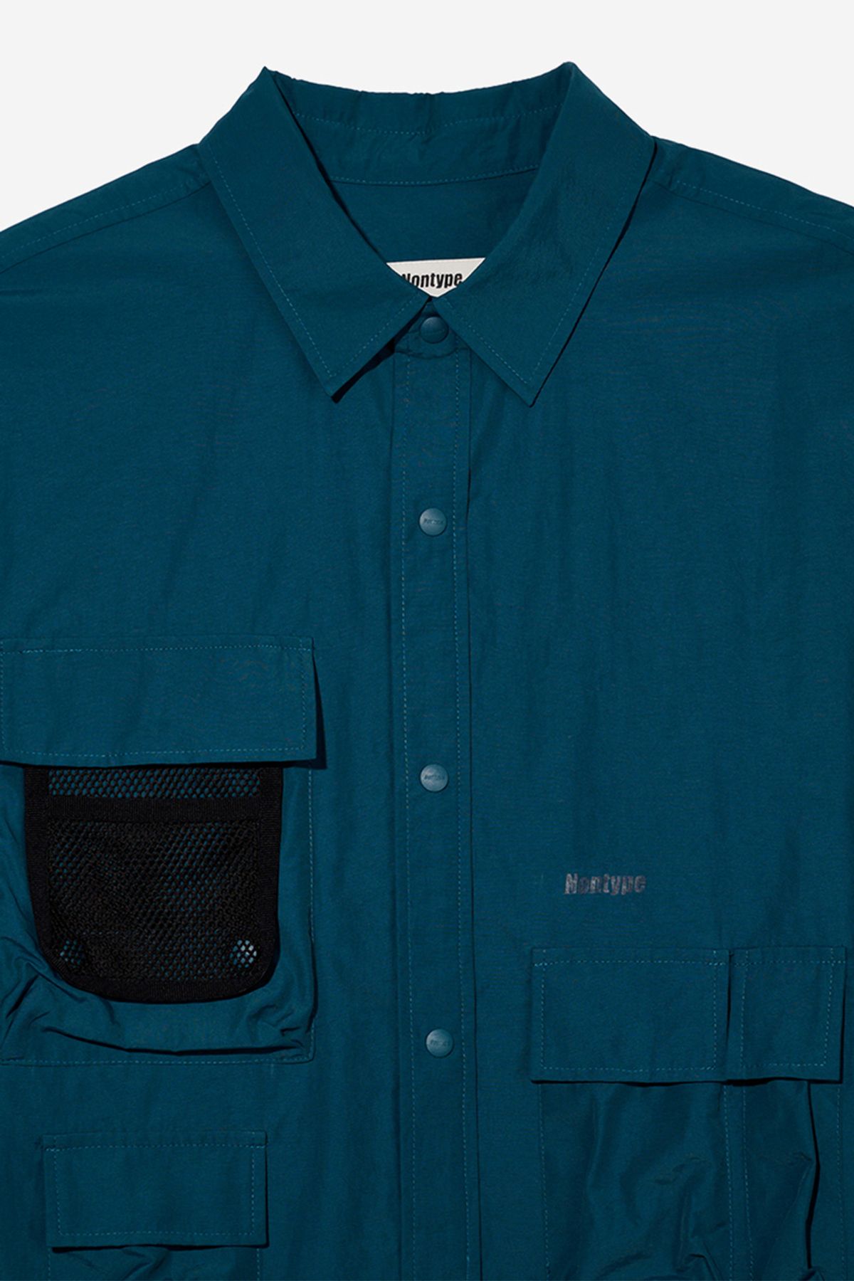 논타입(NONTYPE) MESH CARGO SHIRTS (BLUE)