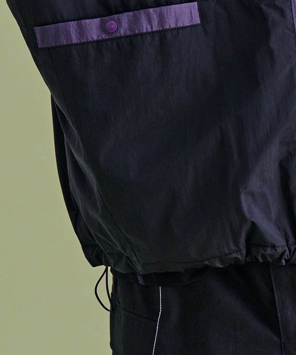 논타입(NONTYPE) COLOR BLOCKED JUMPER (BLACK)