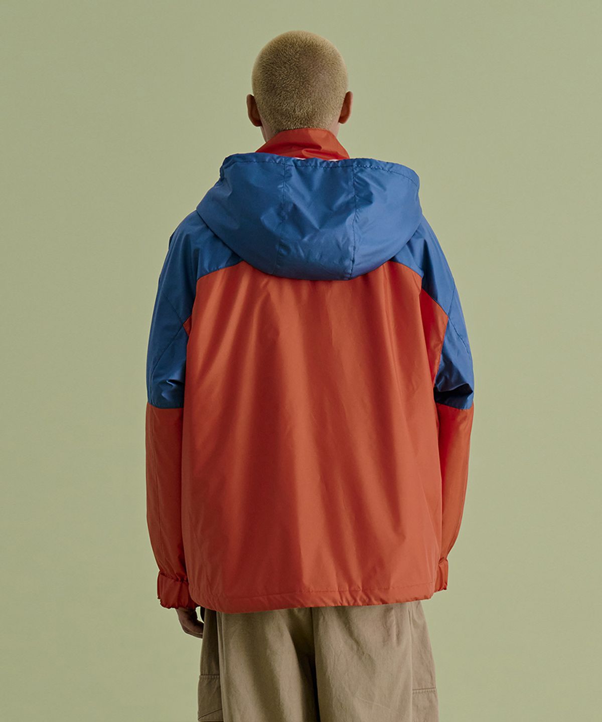 논타입(NONTYPE) COLOR BLOCKED JUMPER (RED)